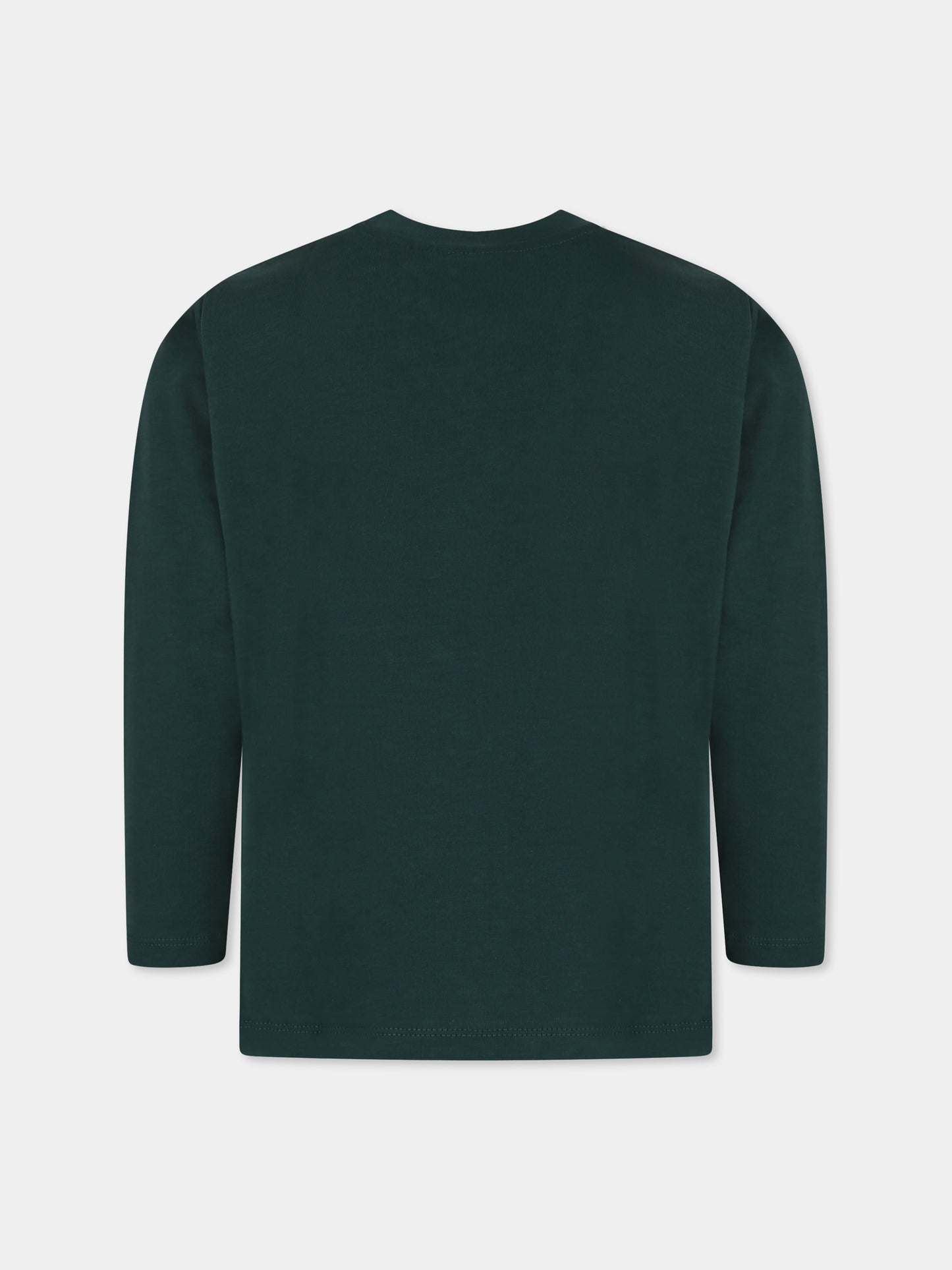 T-shirt verde Reif per bambino con orso polare,Molo,1W24A405 3647