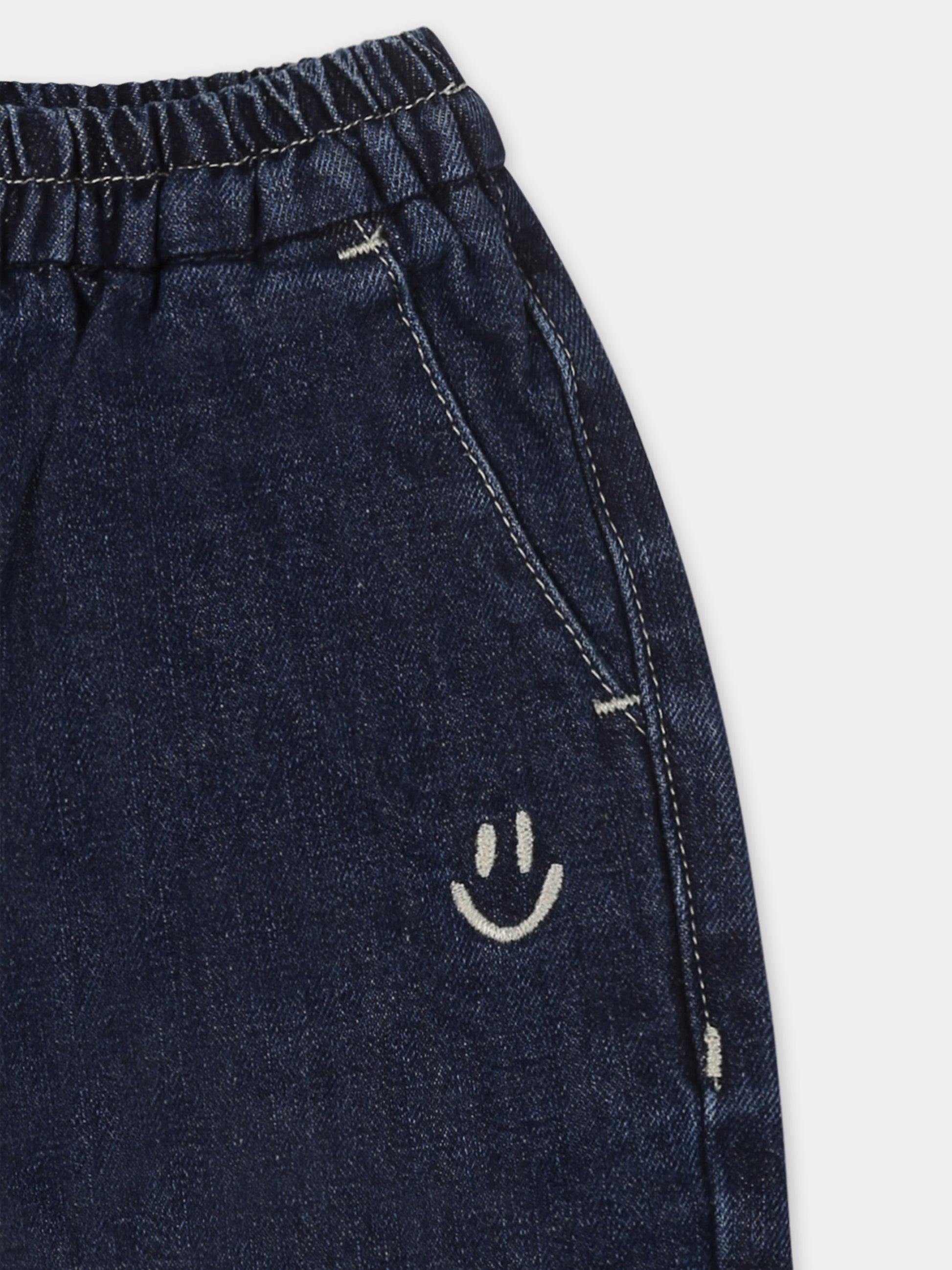 Jeans blu per neonato con smile,Molo,6W24I105 8998