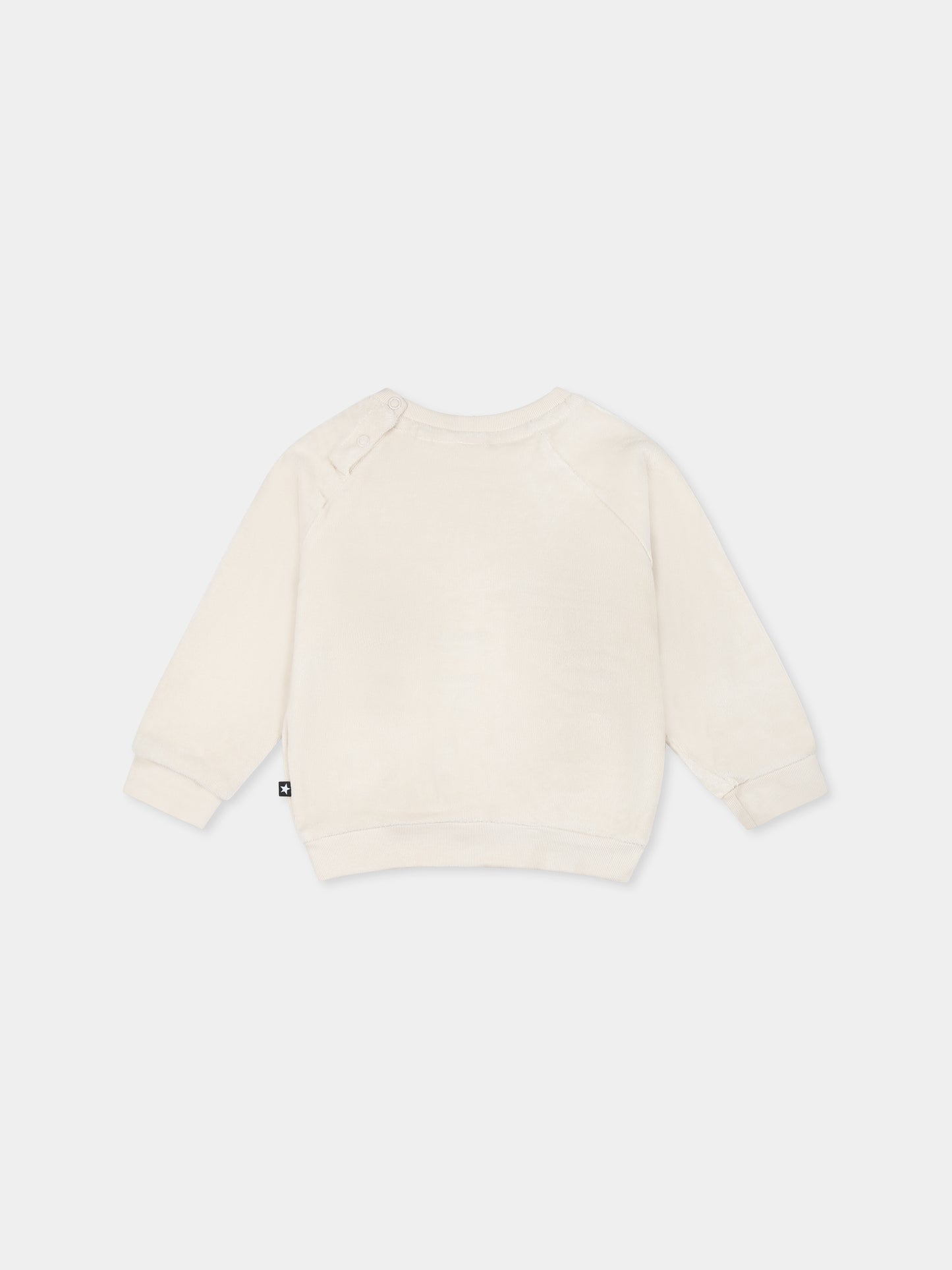 Felpa avorio Deary per neonati con orsetto,Molo,6W24J208 8955