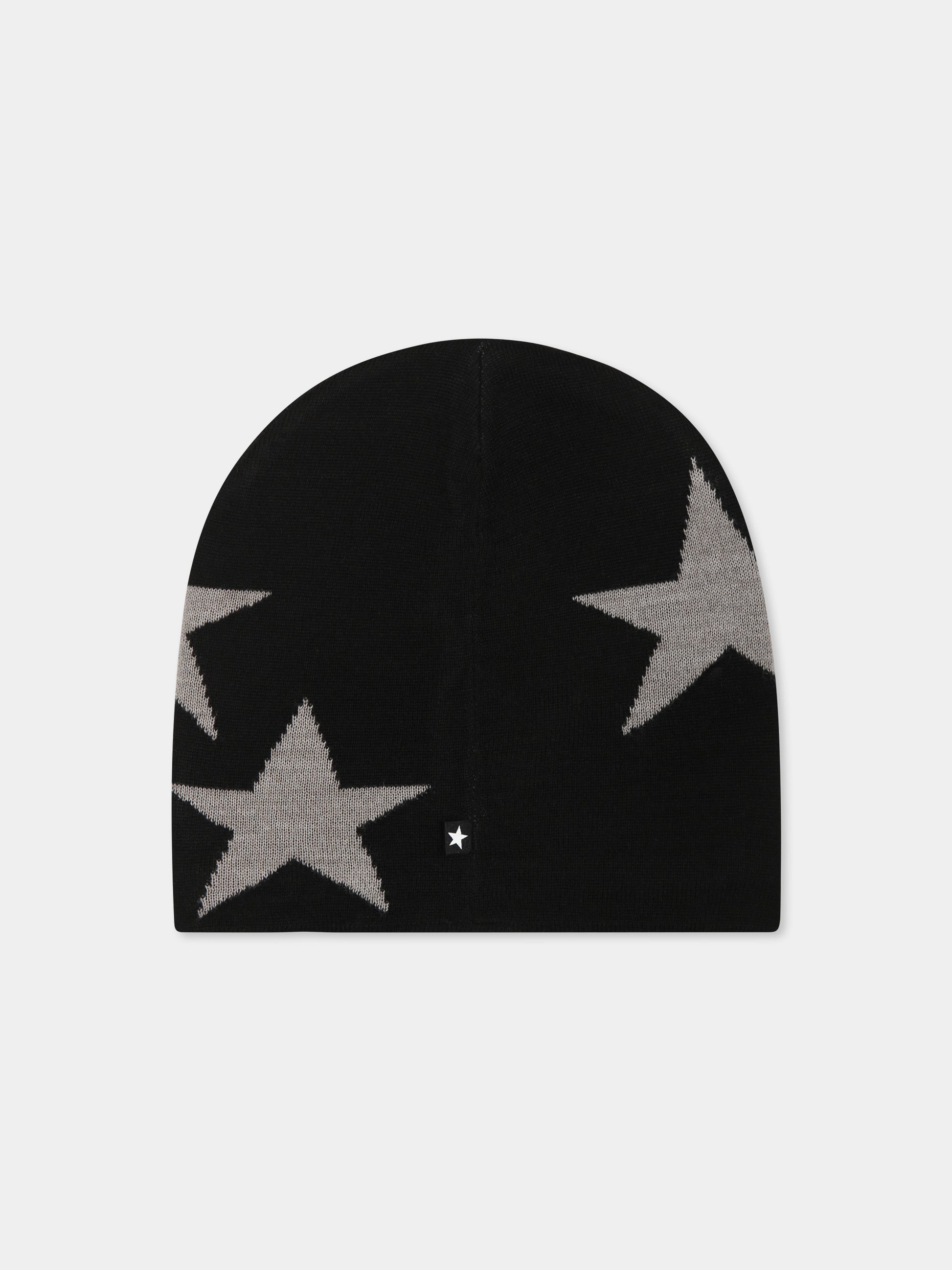Berretto nero Colder per bambini con stelle,Molo,7W24S303 0099