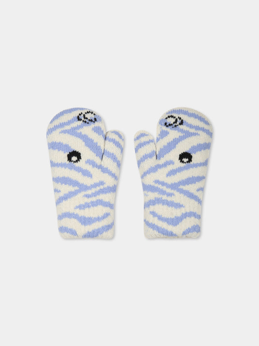 Guanti multicolor Kenau per bambini con zebra,Molo,7W24S105 9131