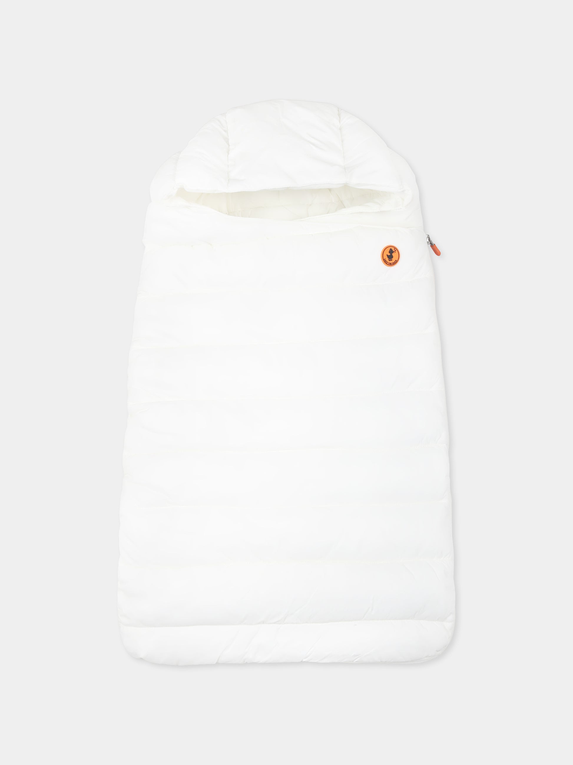 Sacco nanna May bianco per neonati con logo,Save The Duck Kids,I30001X GIGA19 00002