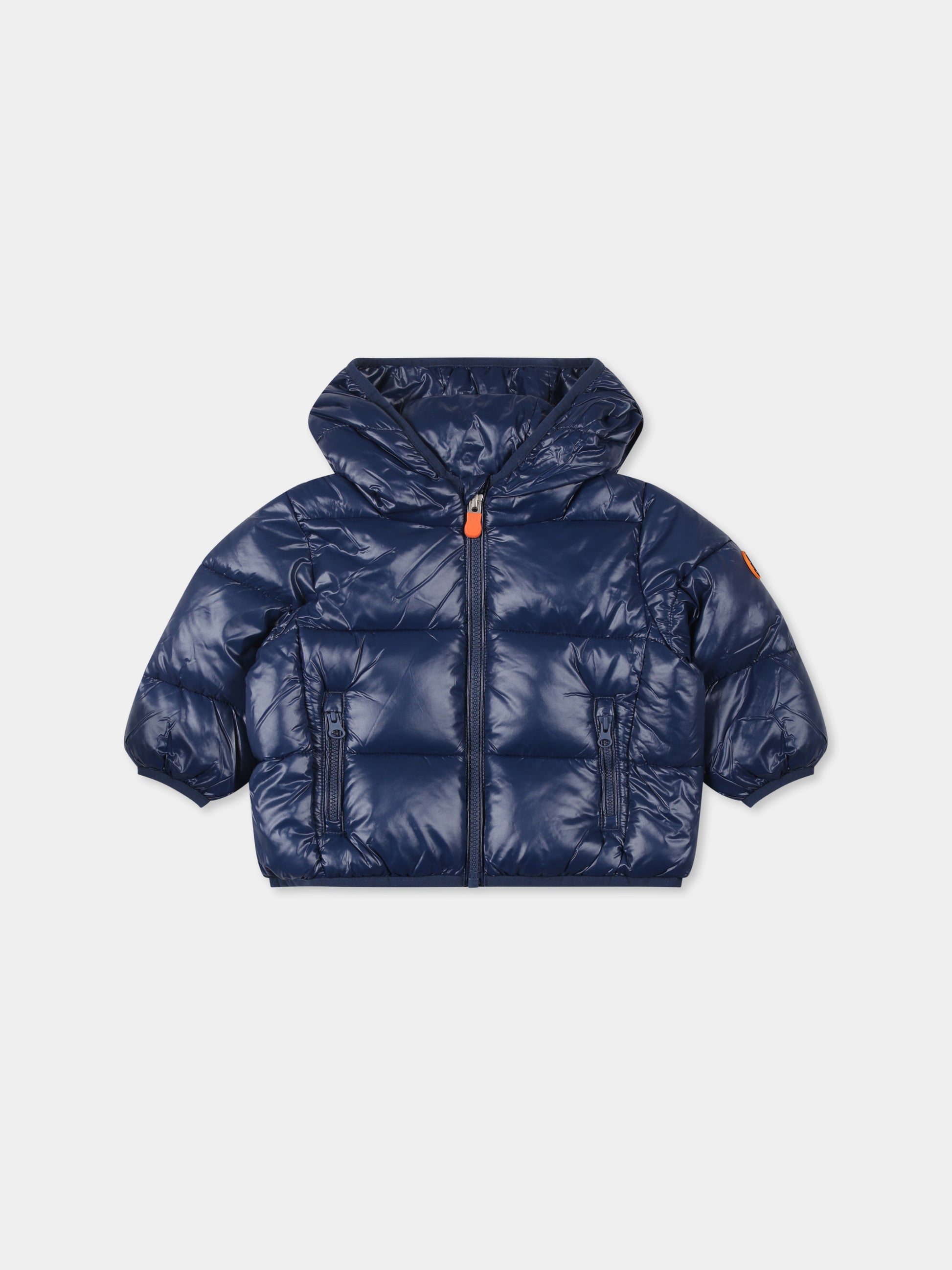 Piumino Jody blu per neonato con logo,Save The Duck Kids,I30004X LUCK19 90044