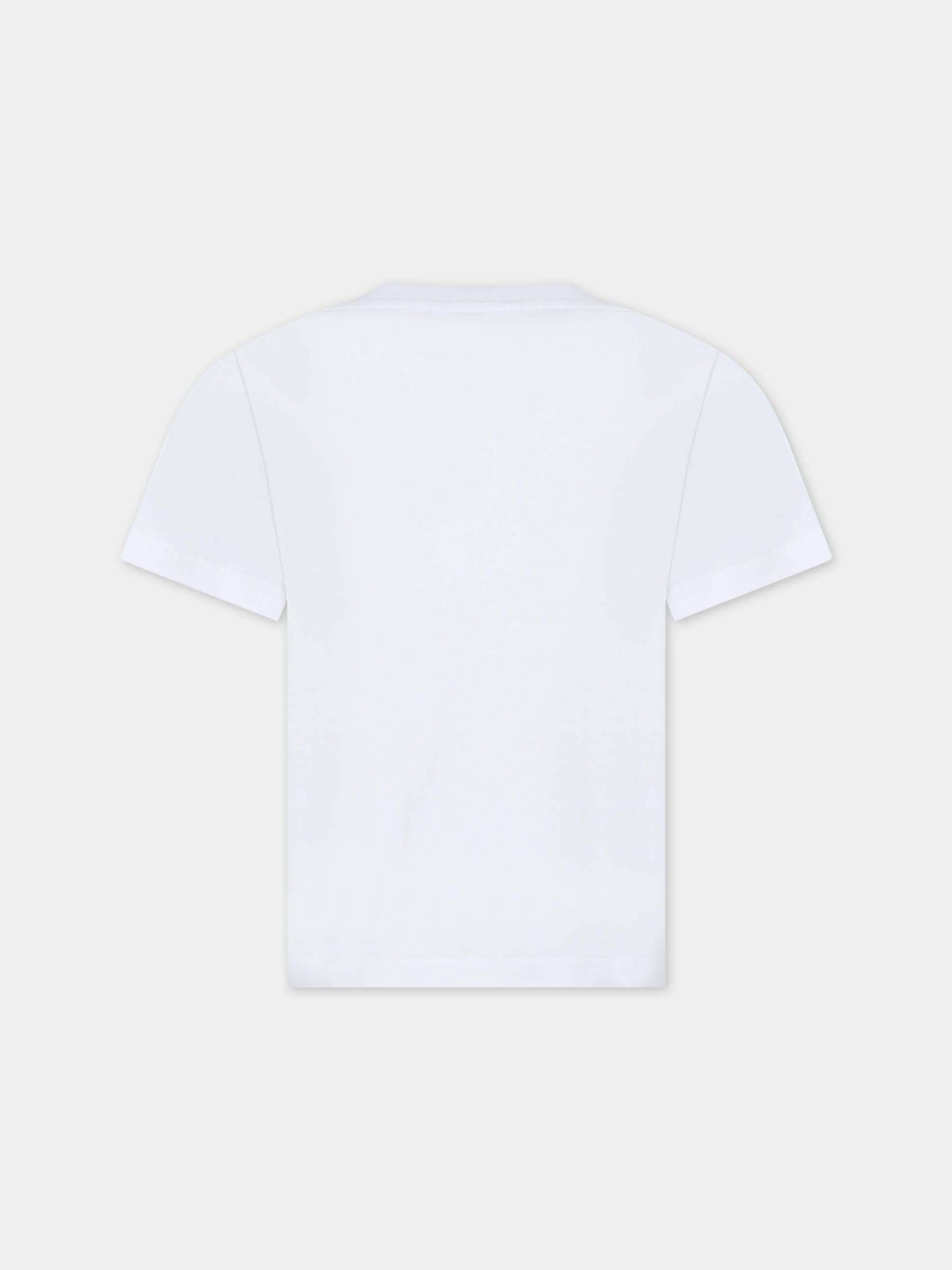 T-shirt bianca per bambina con logo,Stella Mccartney Kids,TT8C61 Z0434 100