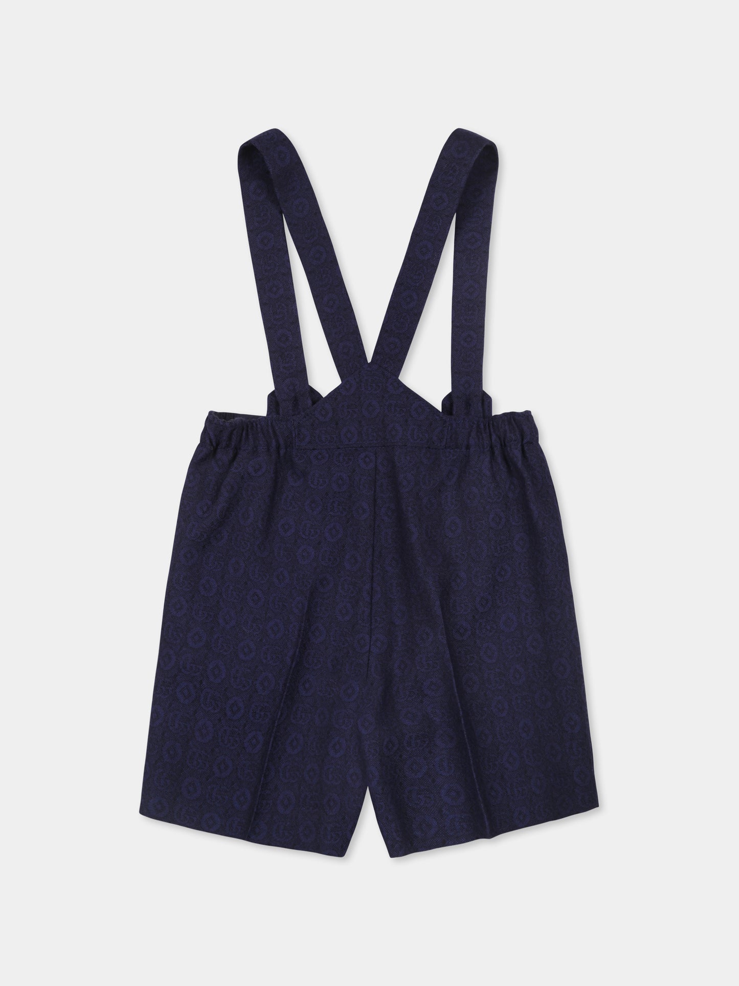 Shorts blu per neonato con doppia G,Gucci Kids,784569 XWA19 4486