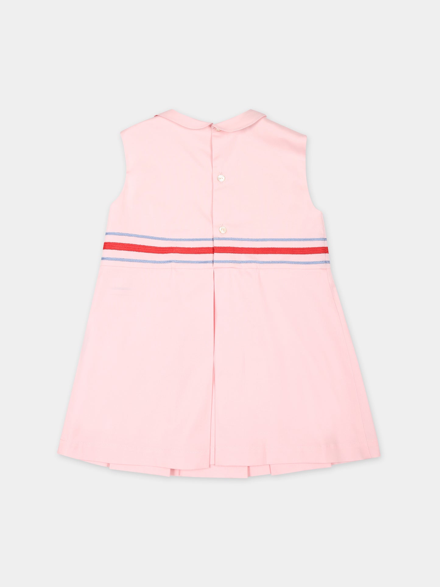 Vestito rosa per neonata con logo,Gucci Kids,781437 ZAQJK 5658