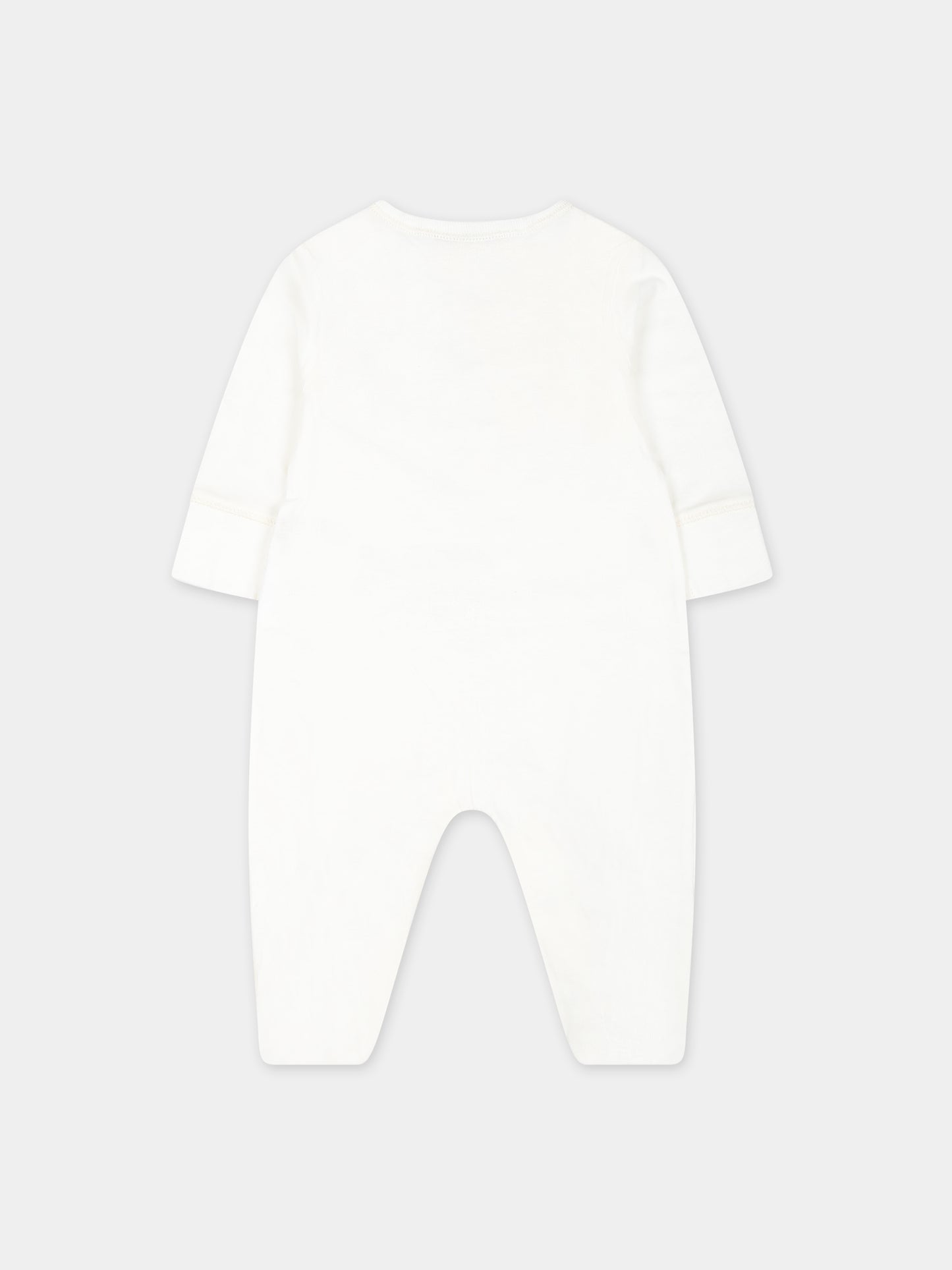 Tutina avorio per neonati con incrocio GG,Gucci Kids,790163 XJGJC 9214