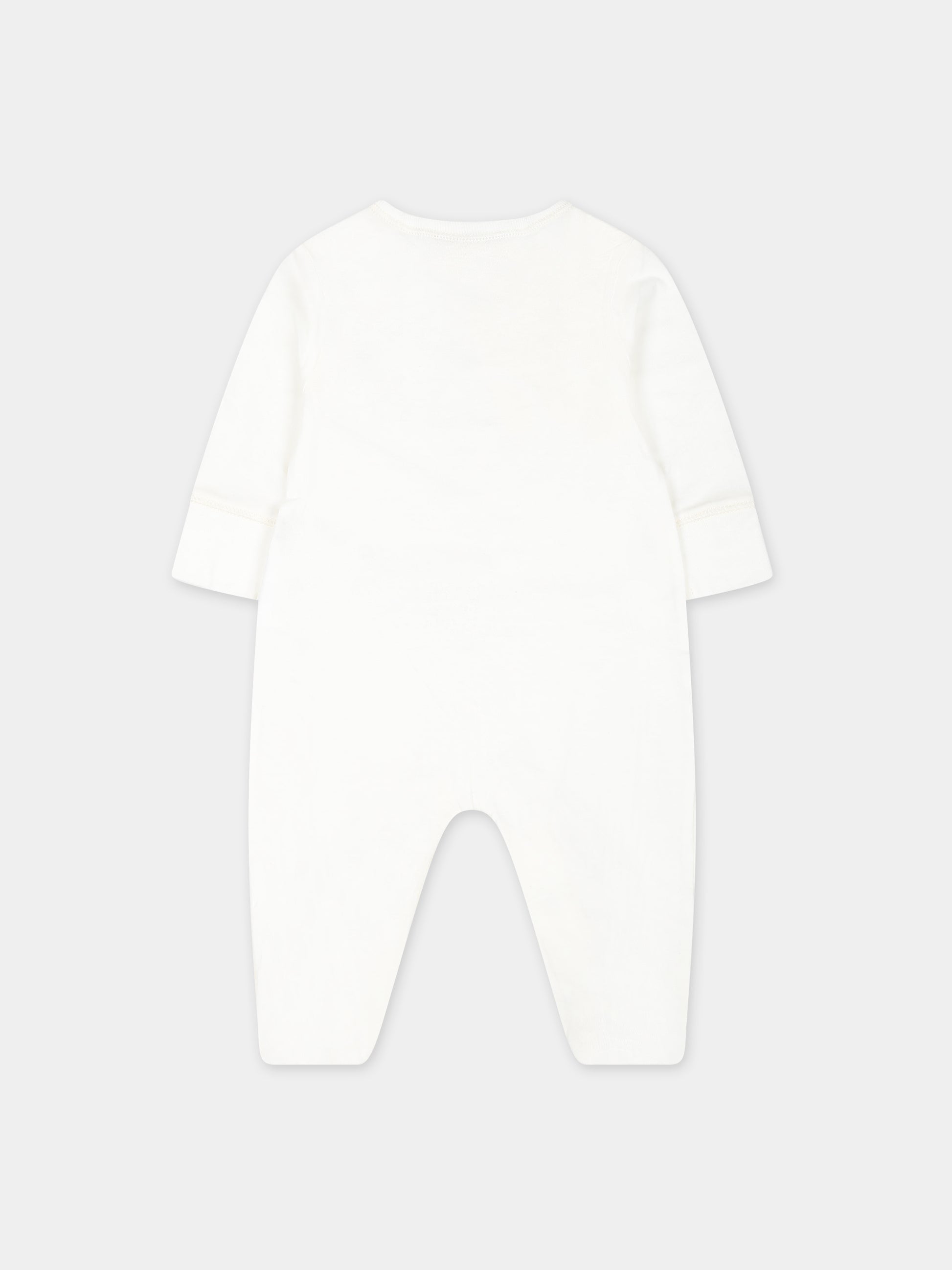 Tutina avorio per neonati con incrocio GG,Gucci Kids,790163 XJGJC 9214