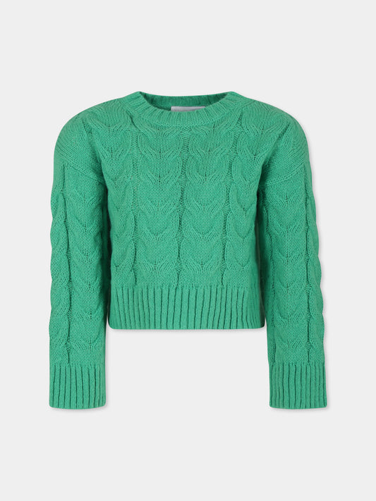 Maglione verde per bambina,Stella Mccartney Kids,TV9B60 Z1529 739