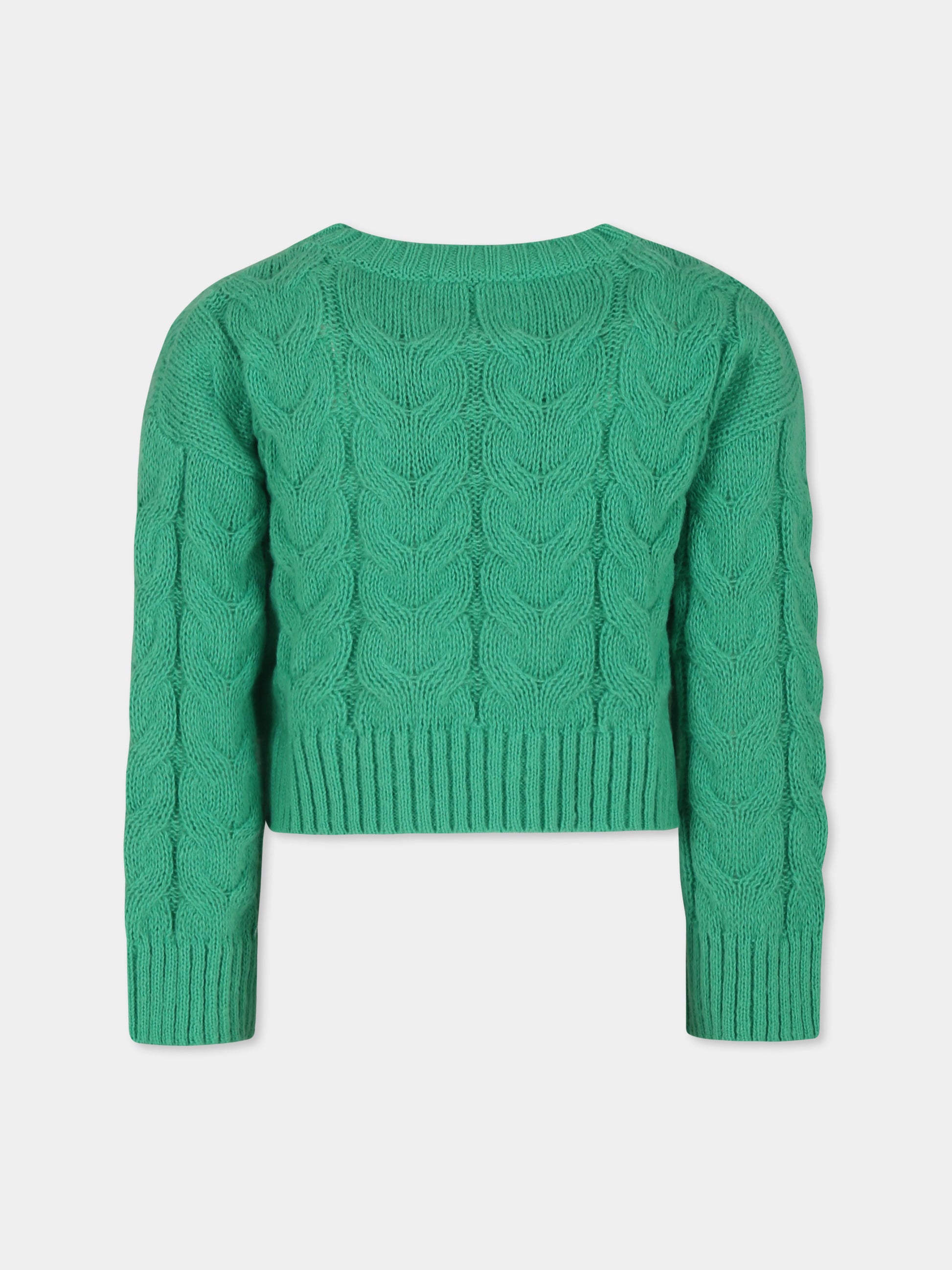 Maglione verde per bambina,Stella Mccartney Kids,TV9B60 Z1529 739