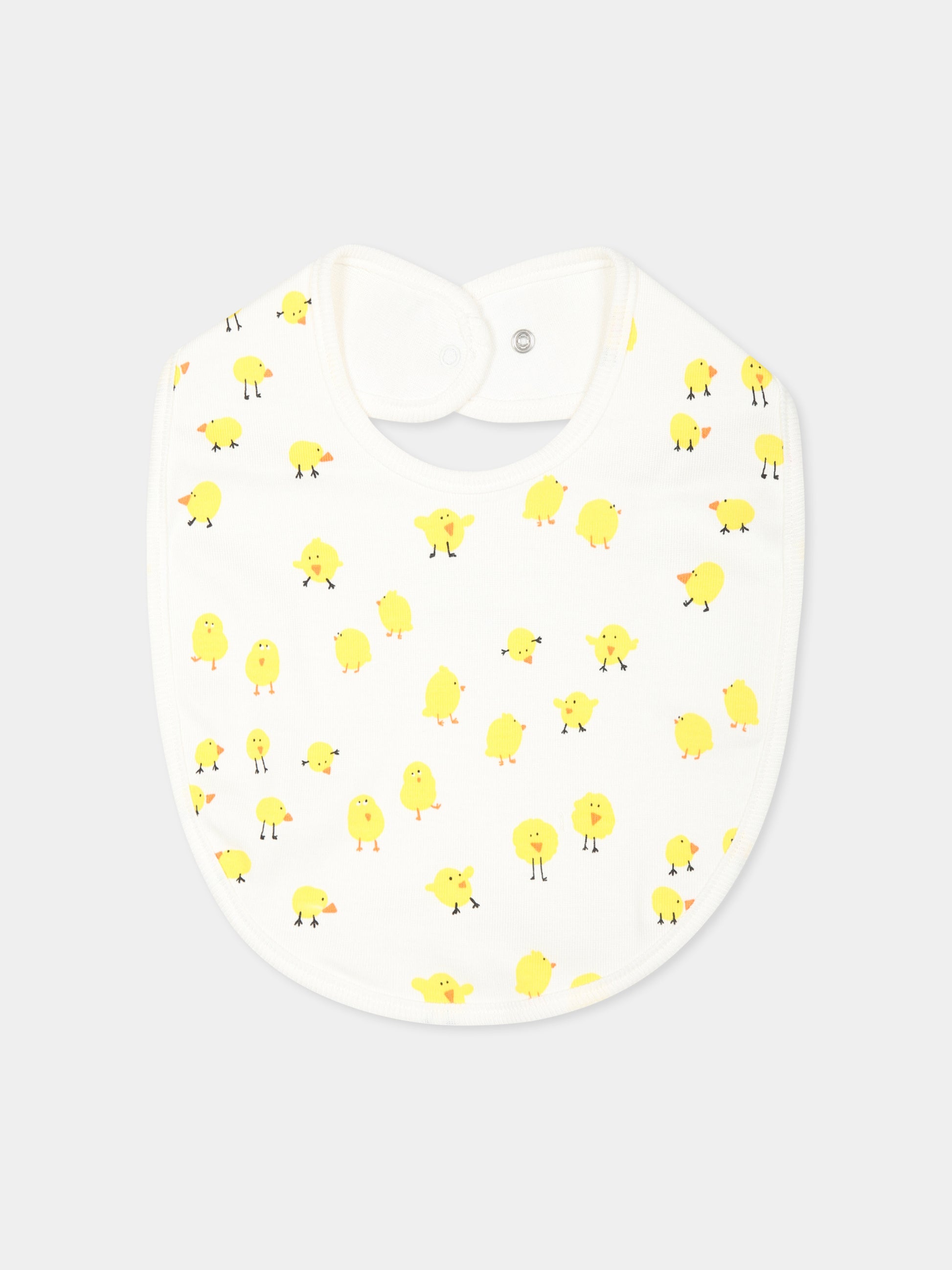 Set bavaglini multicolor per neonato con pulcini,Stella Mccartney Kids,TVB590 Z2273 101MC