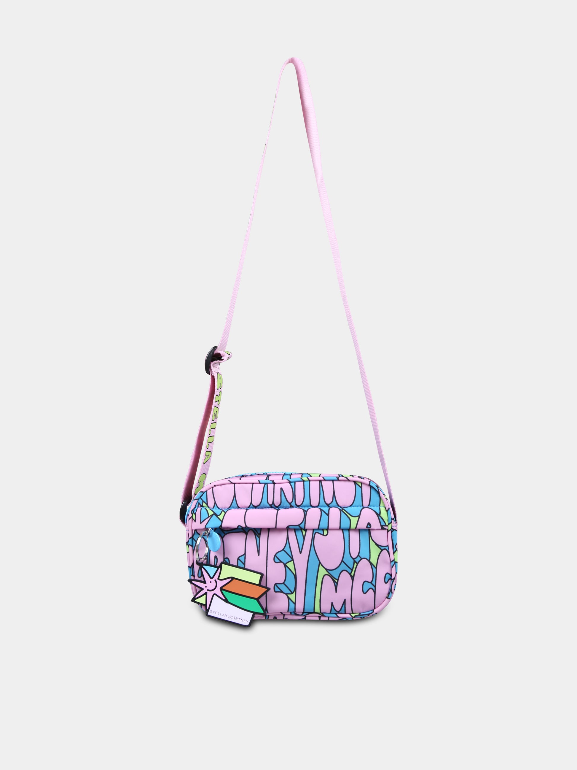 Borsa rosa per bambina con logo,Stella Mccartney Kids,TV0B08 Z2053 999MC