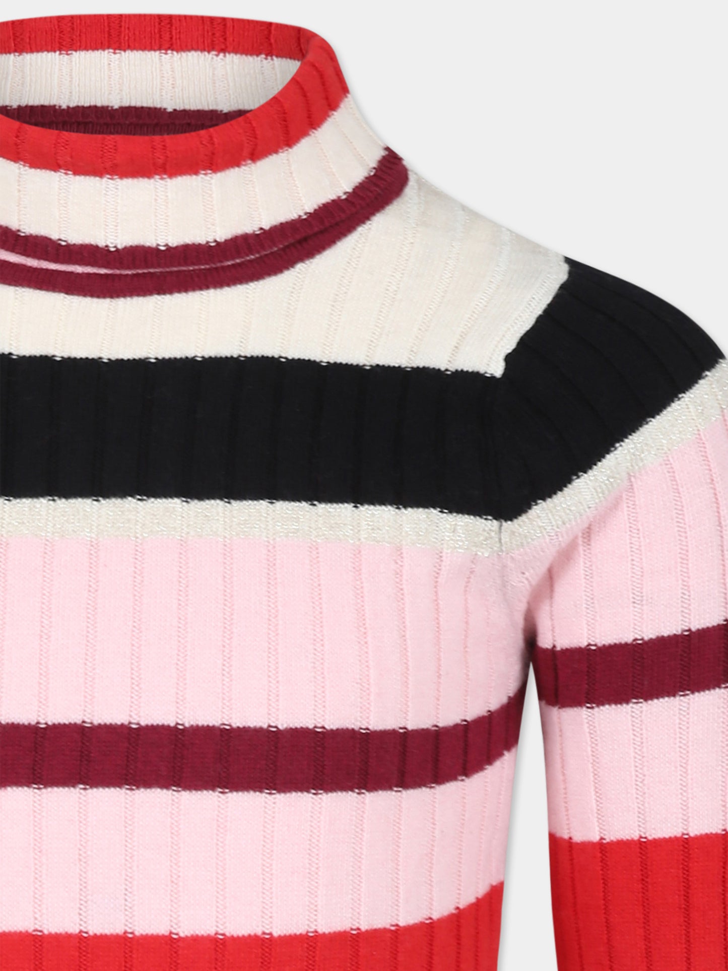 Dolcevita multicolor per bambina con logo,Sonia Rykiel Paris,A00244 Z44