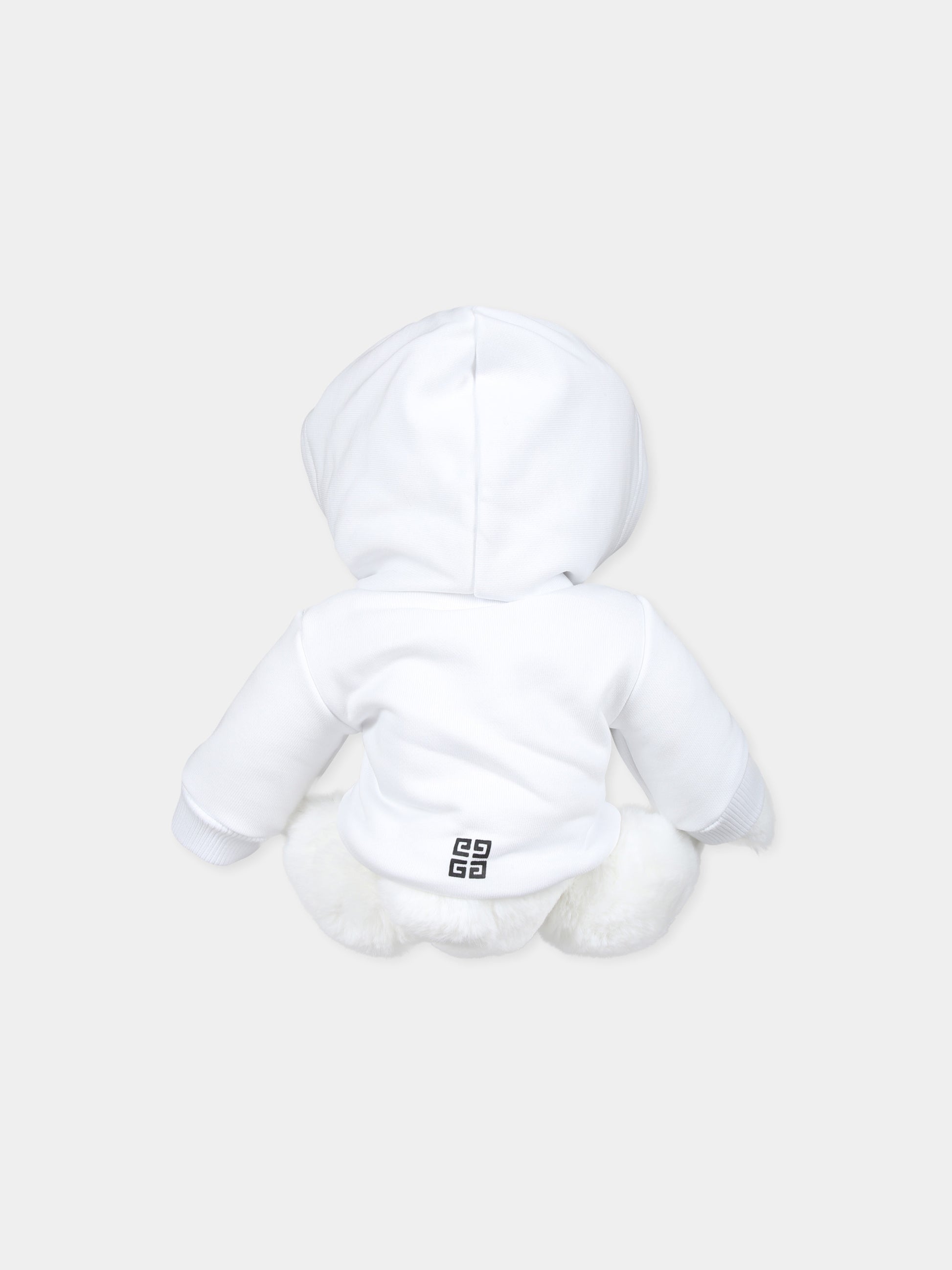 Peluche bianco per neonati con logo,Givenchy Kids,H30515 10P