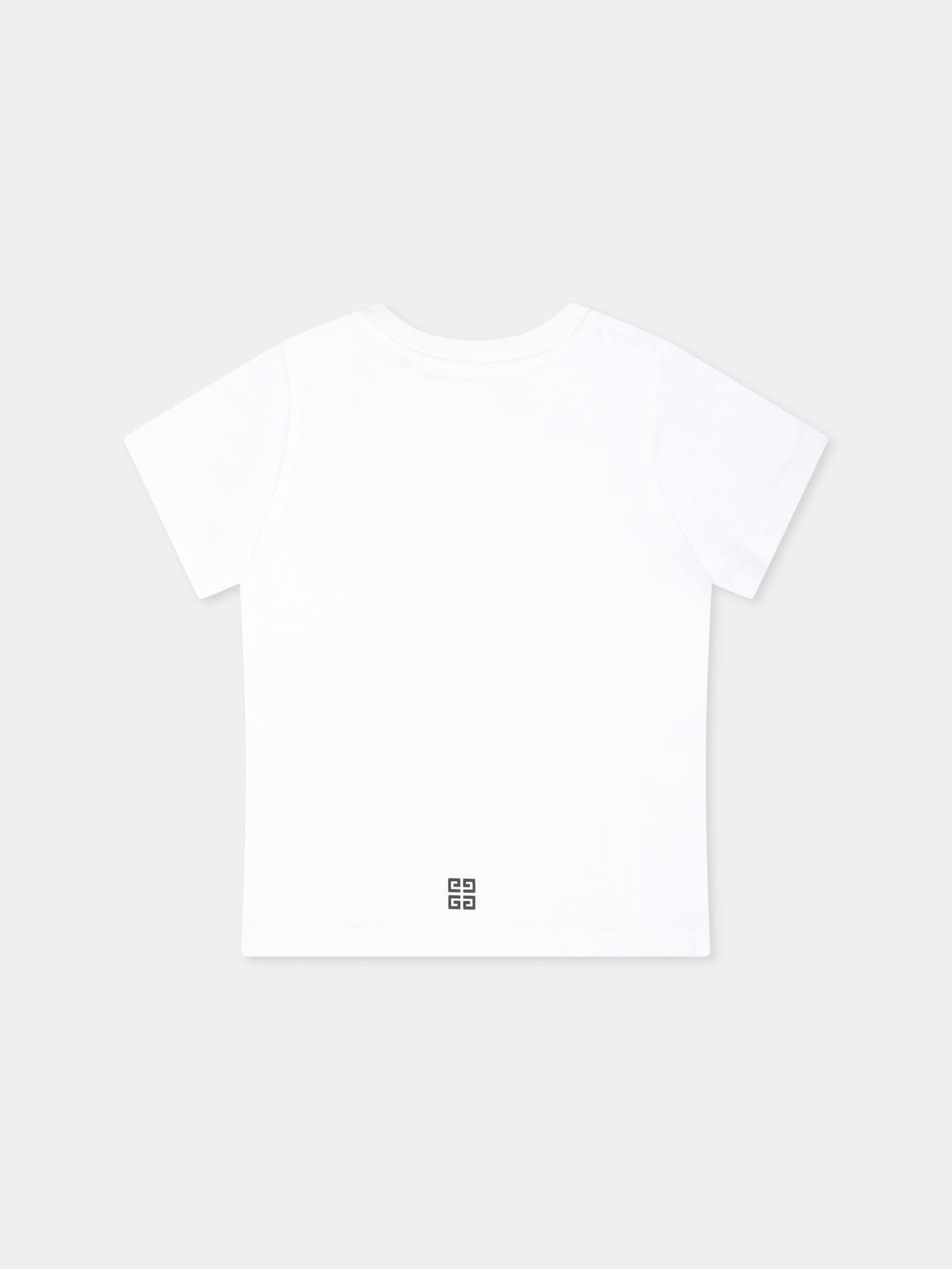 T-shirt bianca per neonati con logo,Givenchy Kids,H30470 10P