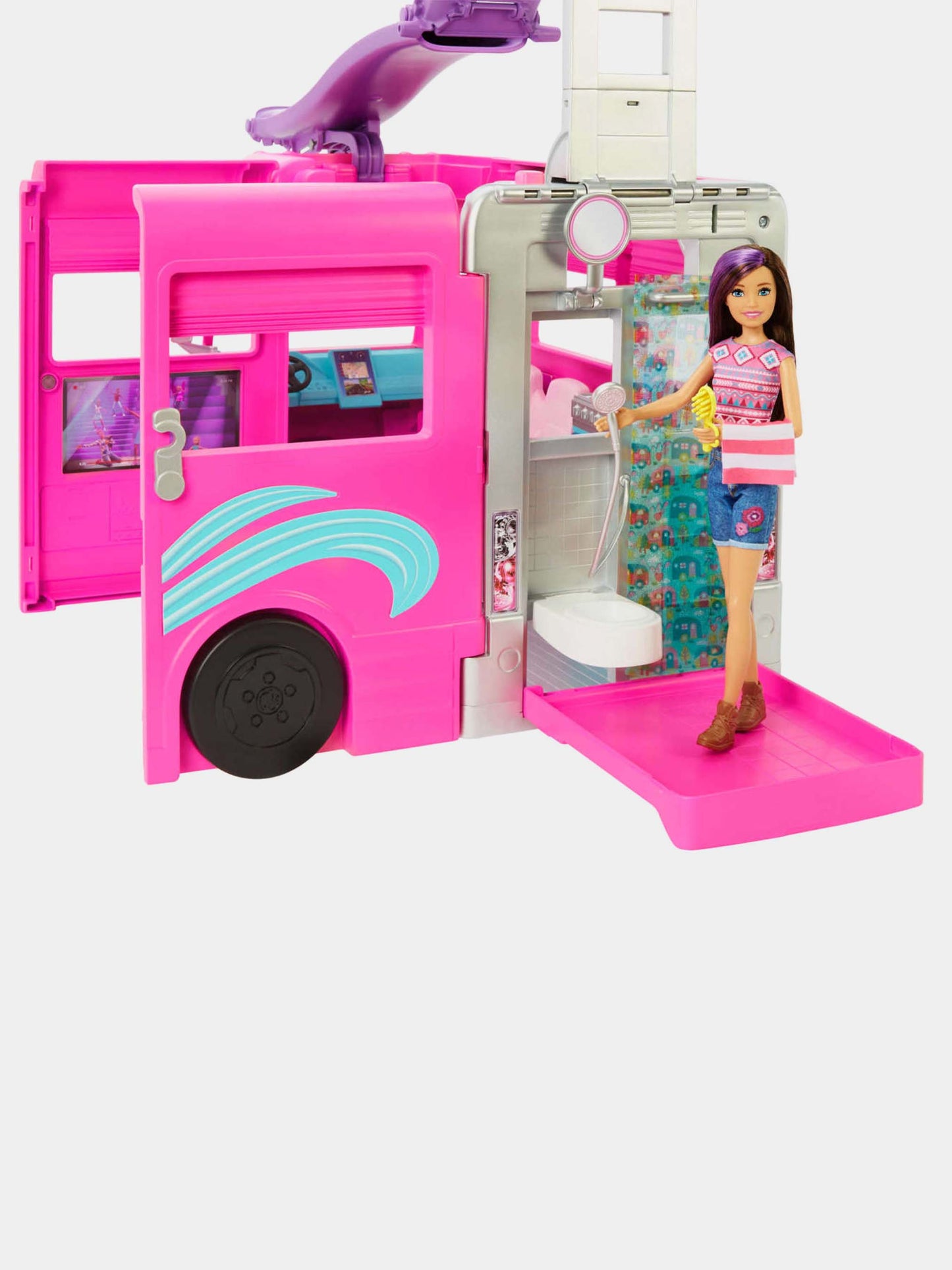 Barbie Camper dei sogni fucsia per bambina,Barbie,HCD46