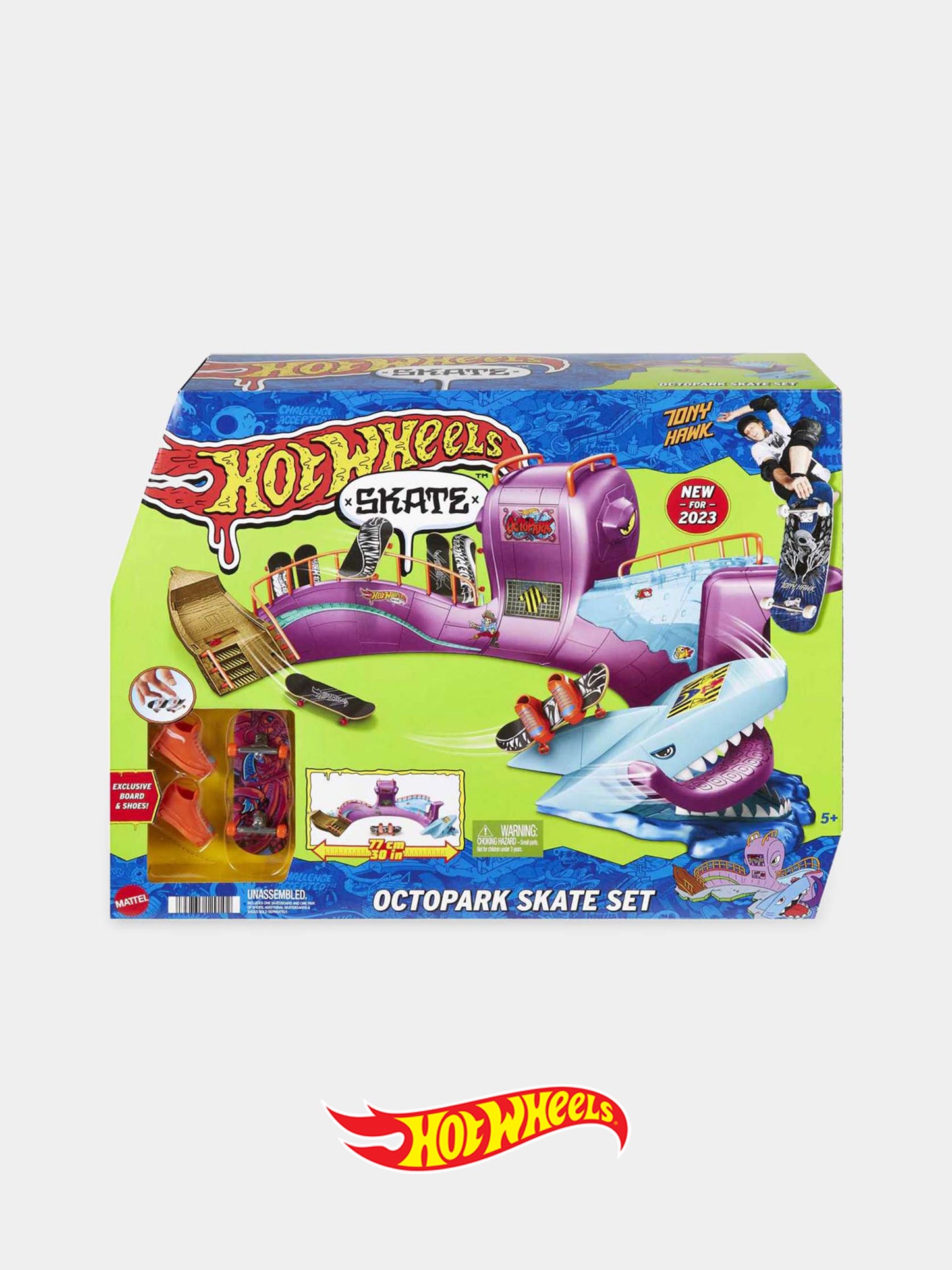 Skatepark della Piovra per bambino,Hot Wheels,HMK01