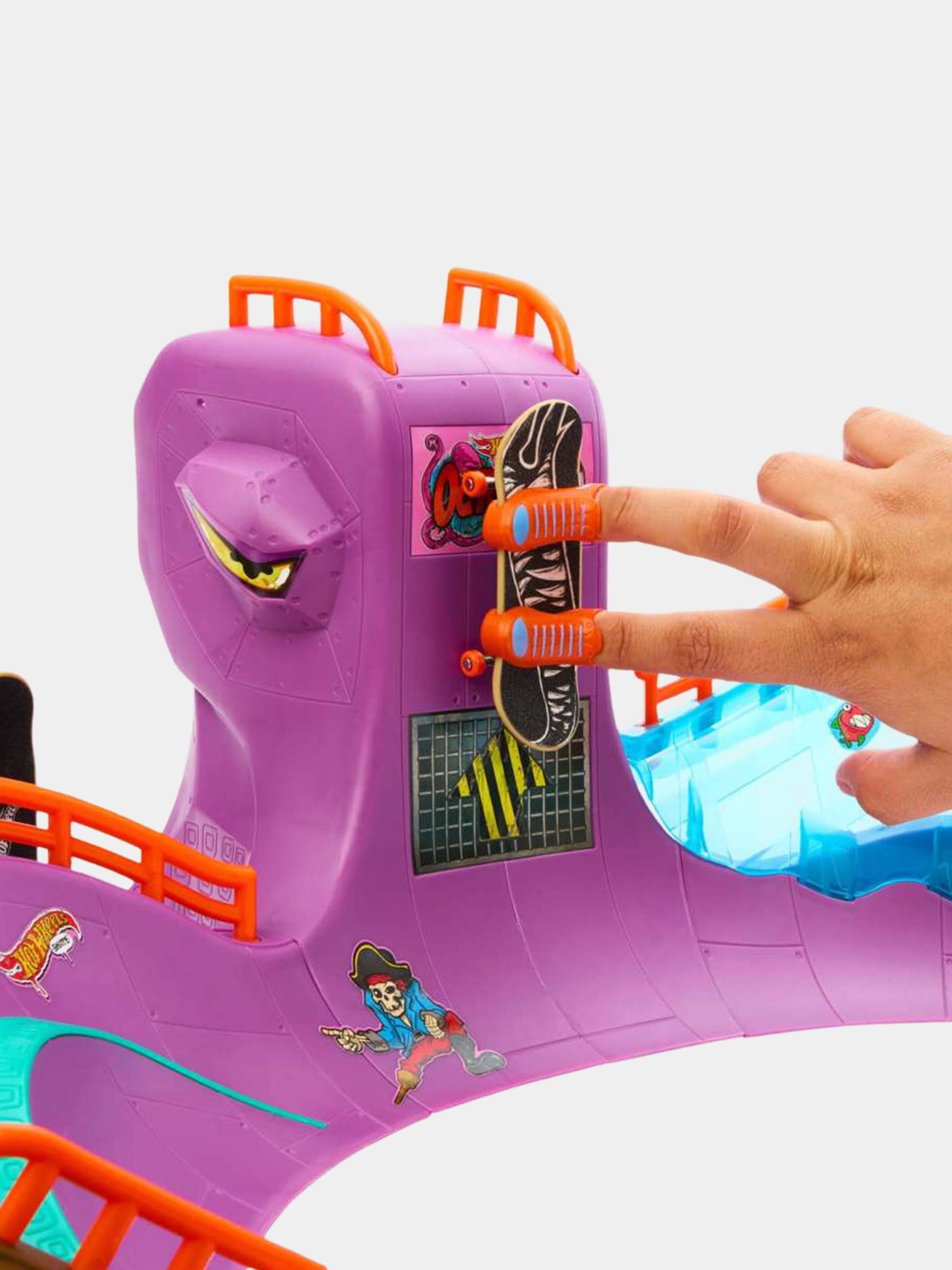 Skatepark della Piovra per bambino,Hot Wheels,HMK01