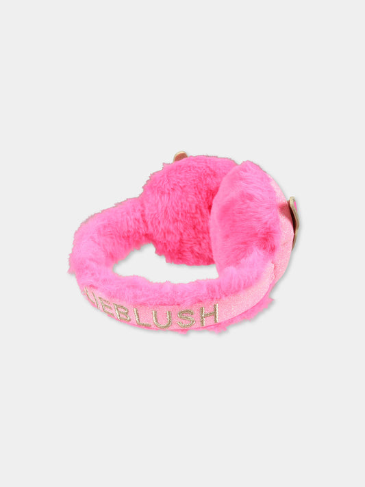 Paraorecchie fucsia per bambina con ali,Billieblush,U20664 47A