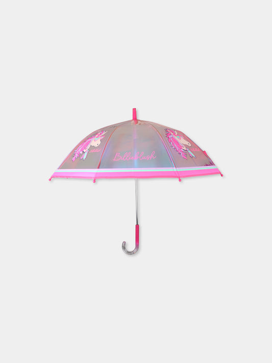 Ombrello trasparente per bambina con pegaso,Billieblush,U20594 47A