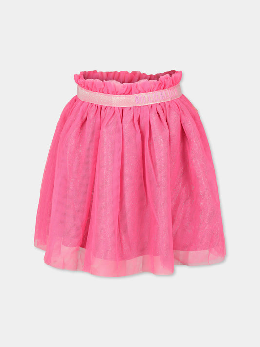 Gonna fucsia per bambina con logo,Billieblush,U20559 47A