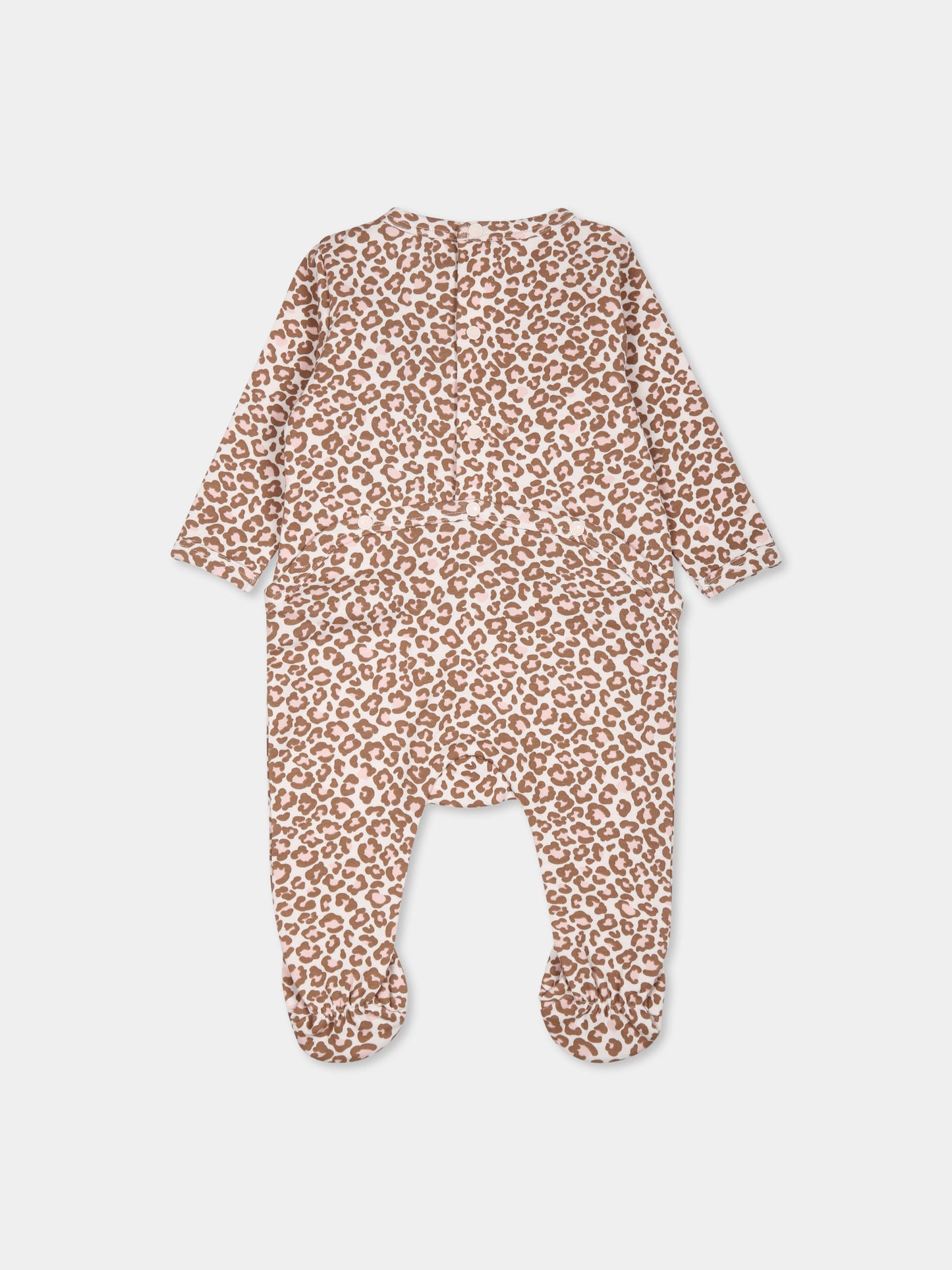 Tutina rosa per neonata con stampa maculata,Kenzo Kids,K60422 47R