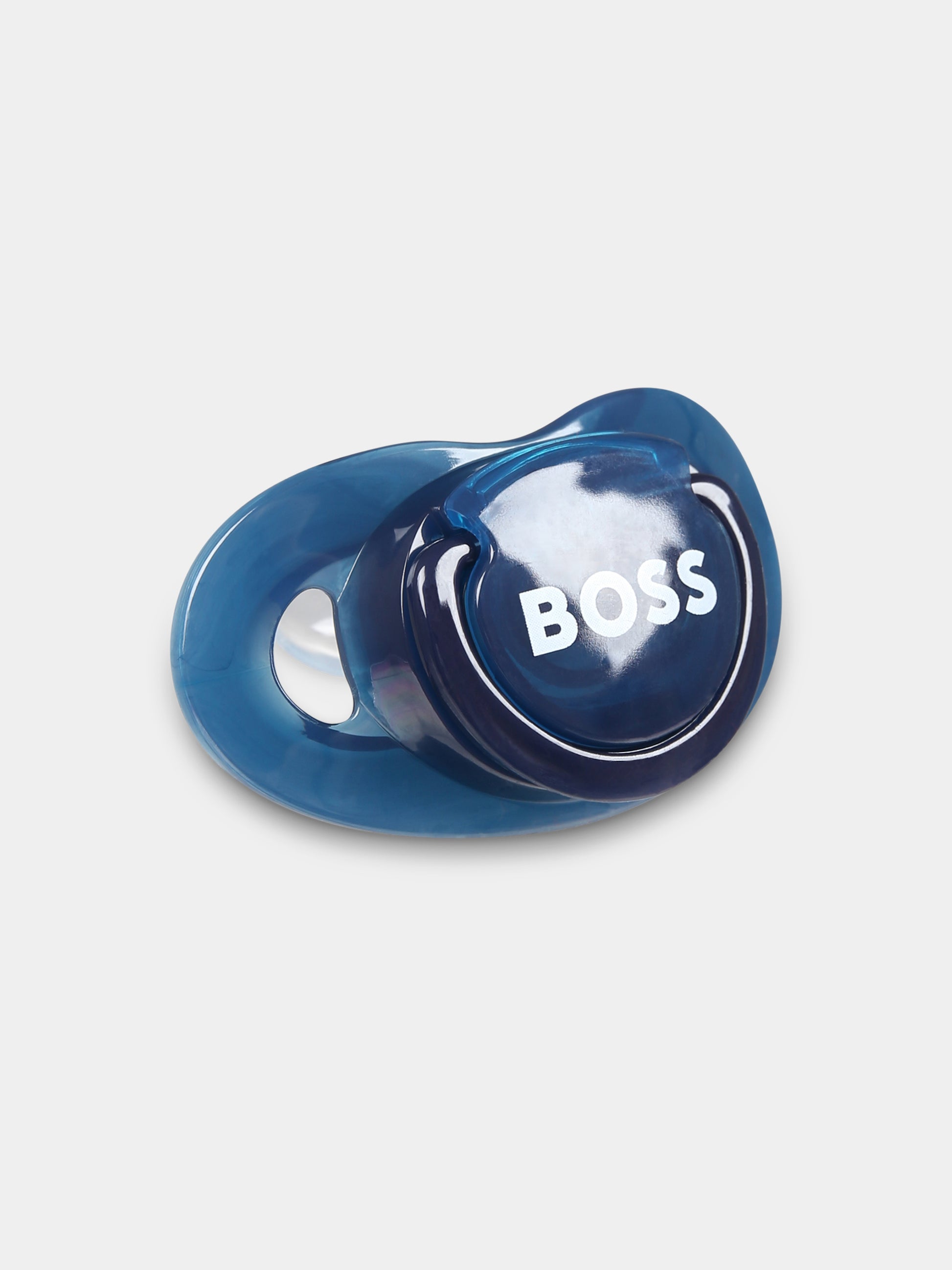 Ciuccio blu per neonato con logo,Boss,J90P20 849