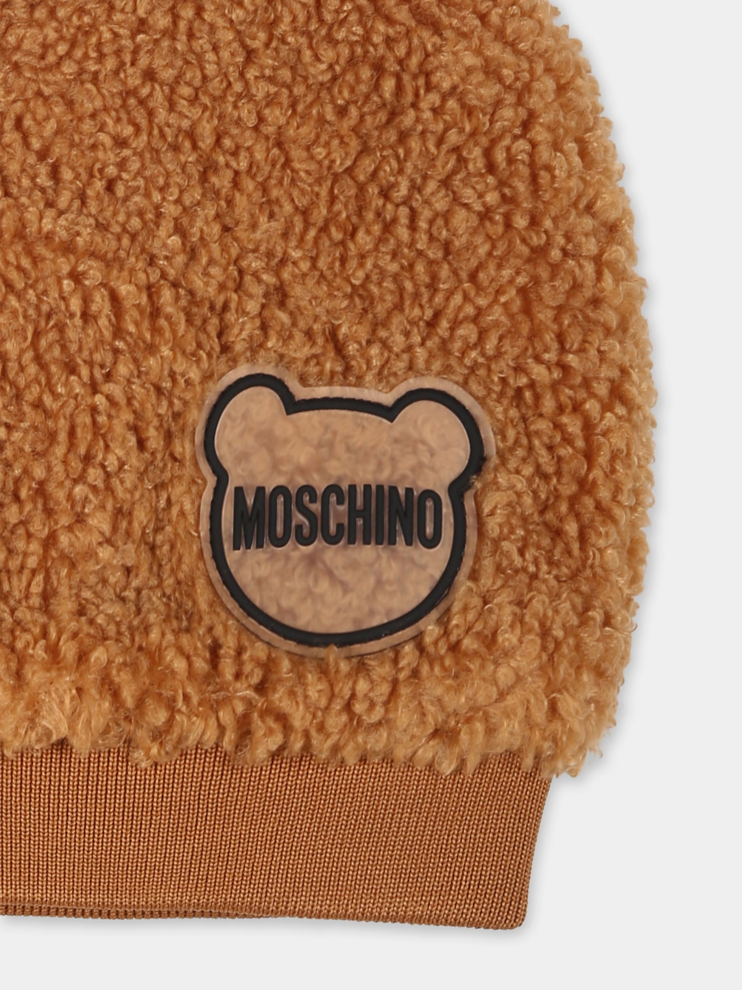 Set accessori marrone per neonati con logo,Moschino Kids,MUX04U LIA00 20121