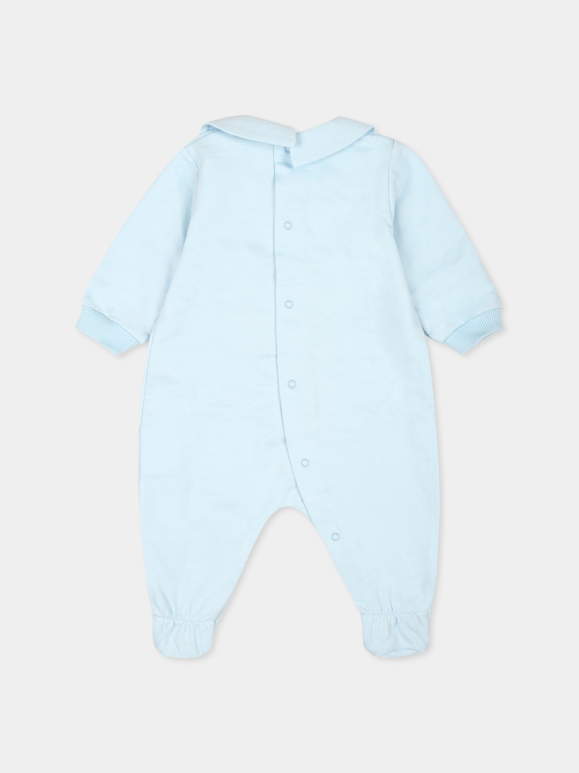 Tutina celeste per neonato con Teddy Bear,Moschino Kids,MUY078 LCA40 40304