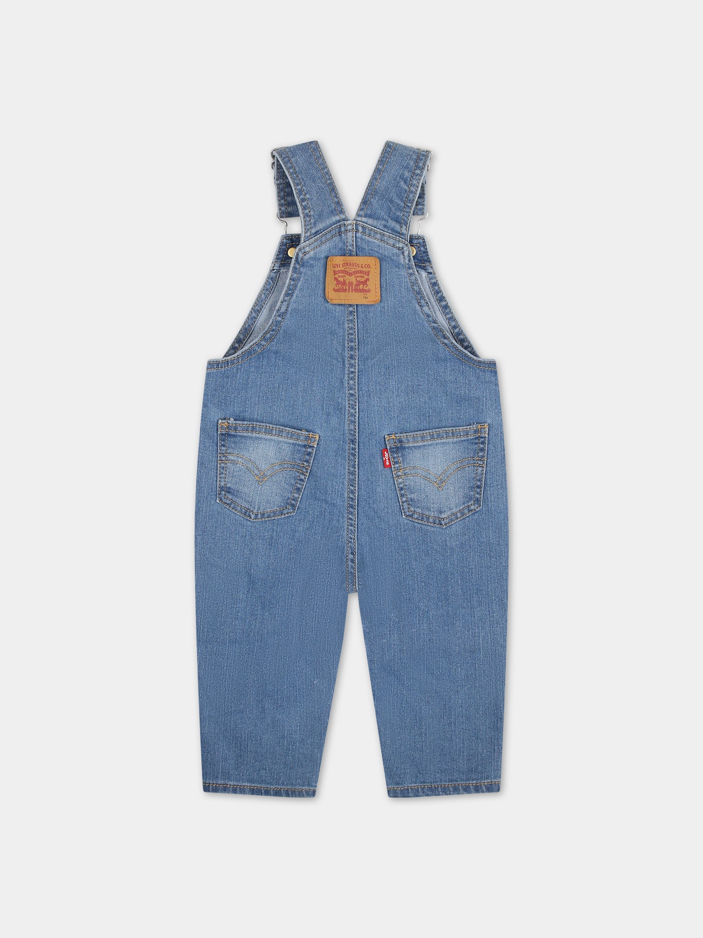 Salopette in denim per neonato,Levi's Kids,23WMLK6ED533 M9I