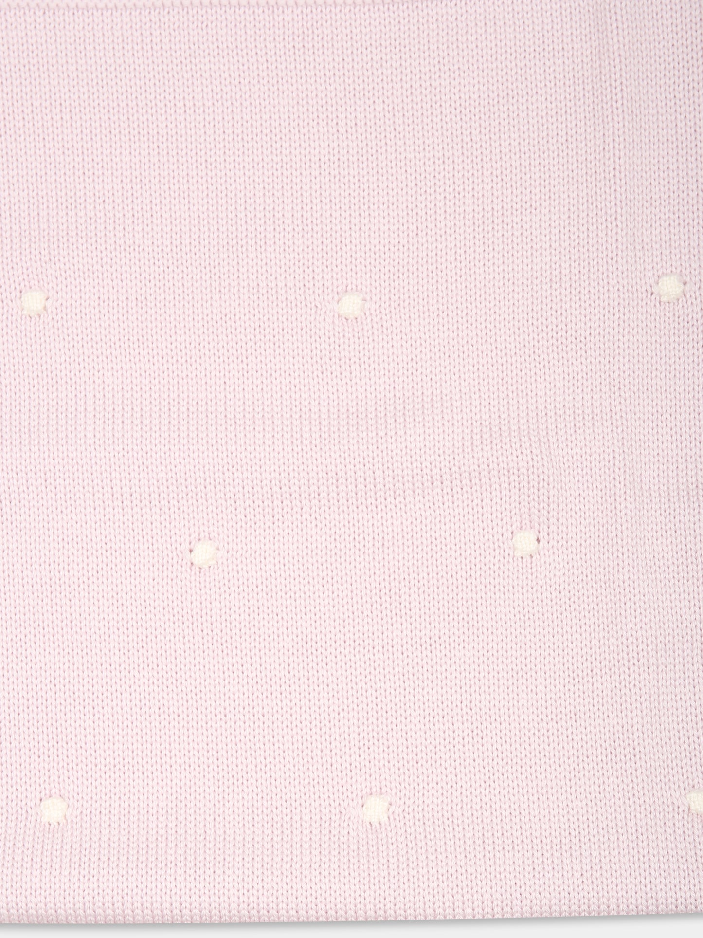 Coperta viola per neonata con pois,Little Bear,9114 GLICINE/LATTE