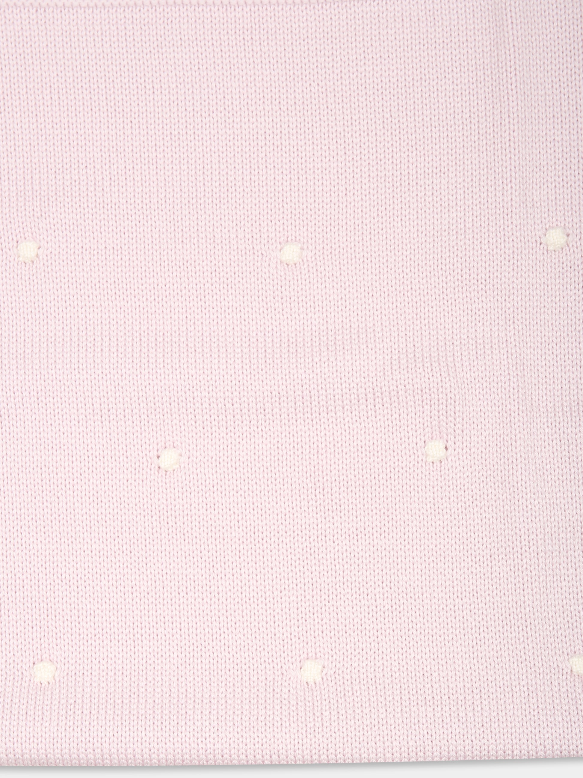 Coperta viola per neonata con pois,Little Bear,9114 GLICINE/LATTE