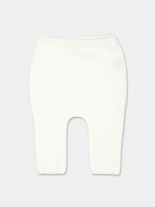 Pantaloni bianchi per neonati,Little Bear,9125 LATTE