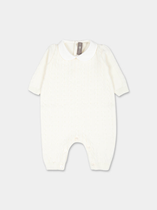 Tutina bianca per neonati,Little Bear,9105 LATTE