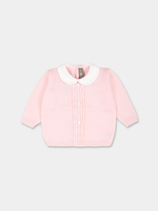 Maglione rosa per neonata,Little Bear,9012 CIPRIA