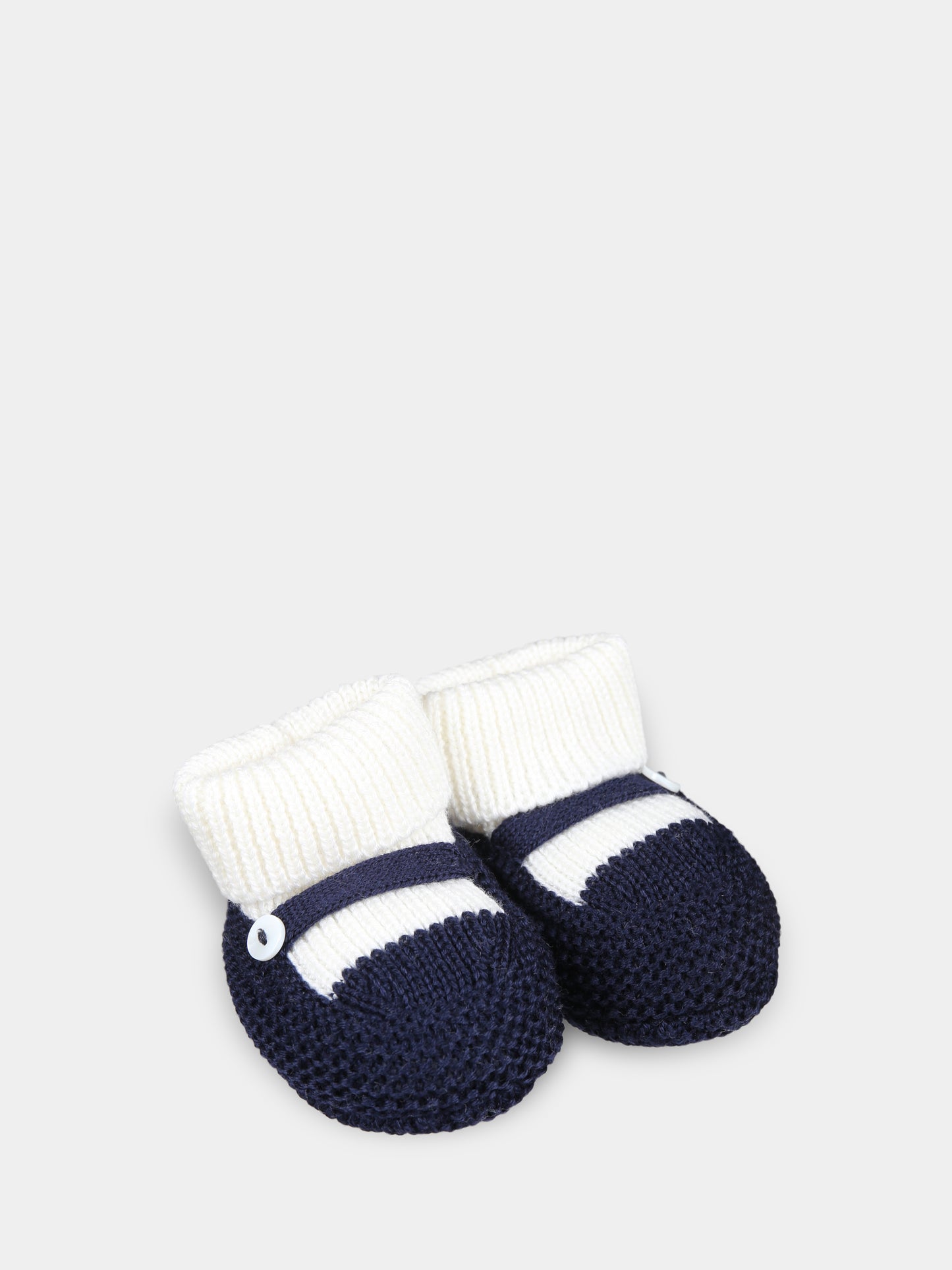 Babbucce blu per neonato,Little Bear,9132 LATTE/BLU