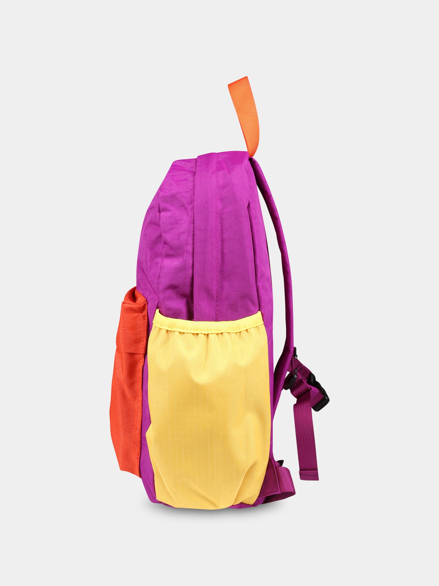 Zaino viola per bambina con ciliegie e logo,Bobo Choses,B224AI019