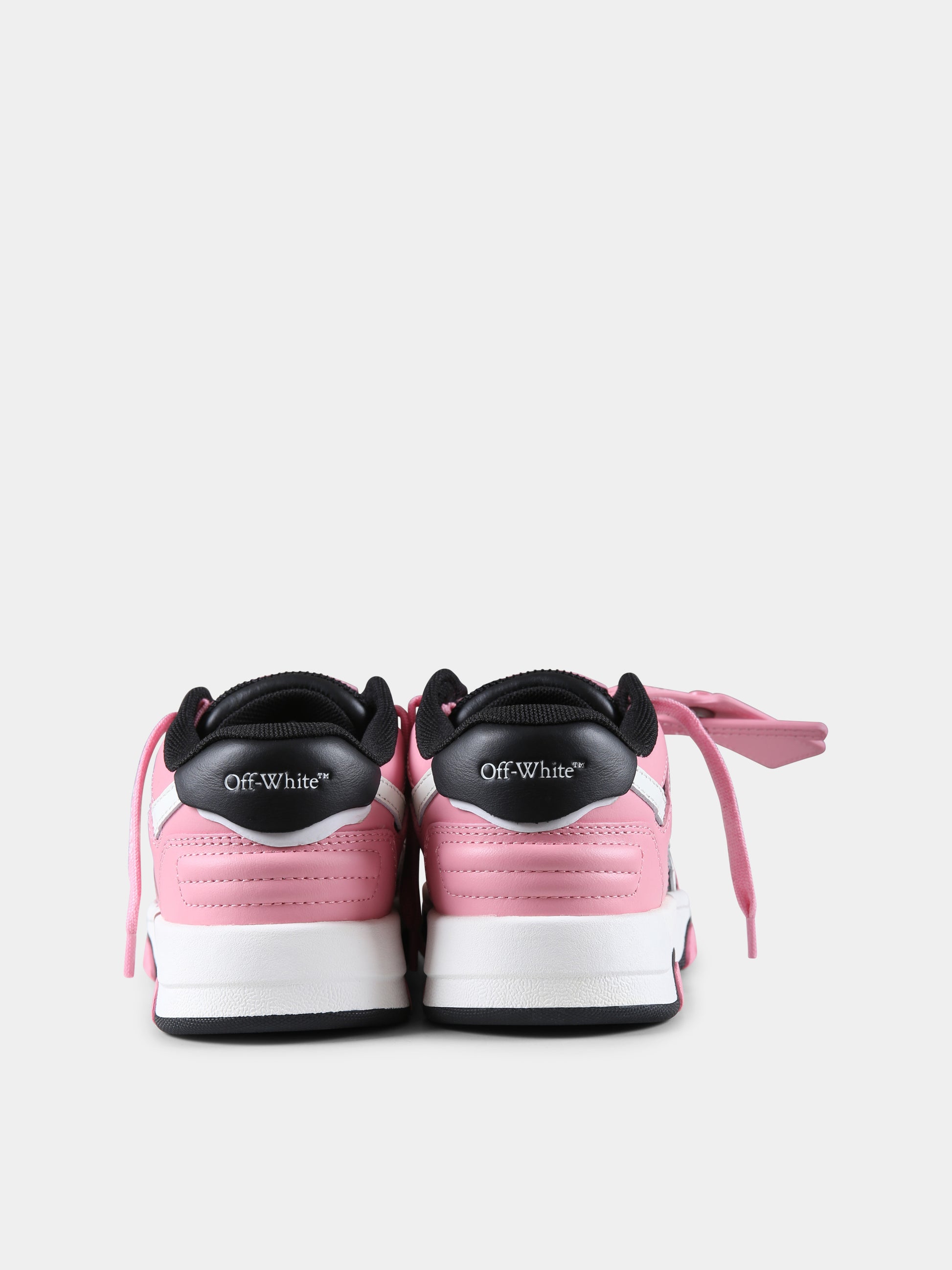 Sneakers Out of Office rosa per bambina con freccia,Off White,OGIA007F24LEA0011030