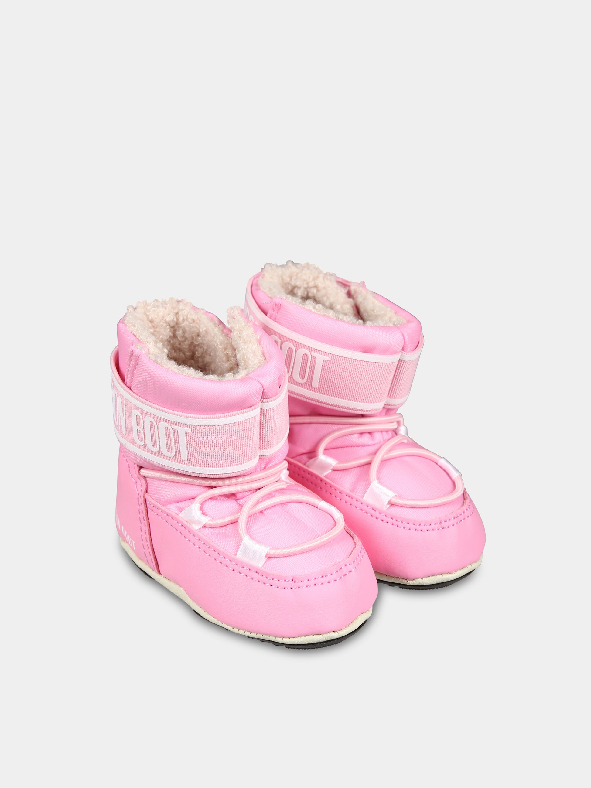 Moon Boot rosa per neonata,Moon Boot,80D3401020 J004
