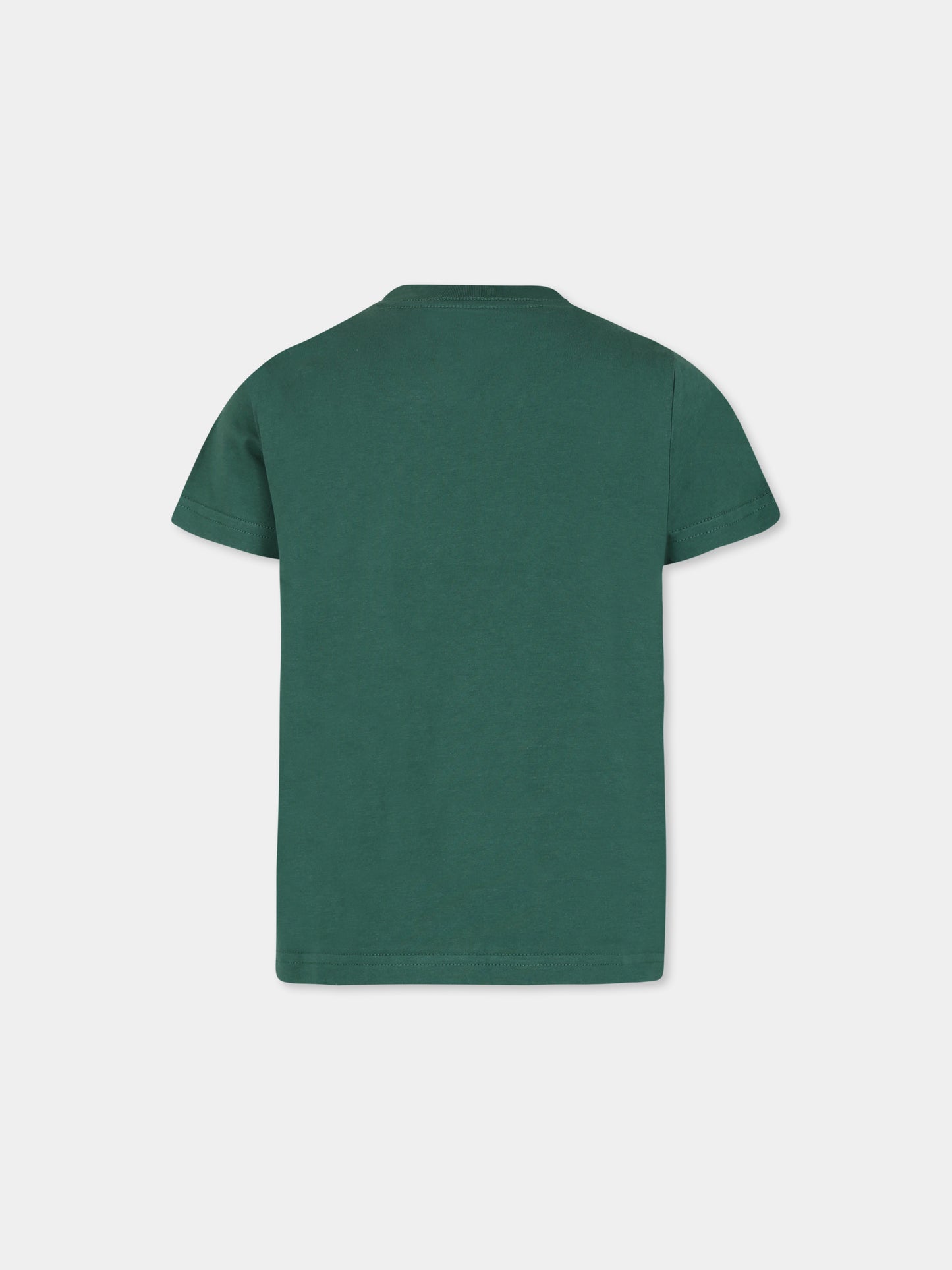 T-shirt verde per bambino con cavallino,Ralph Lauren Kids,832904163