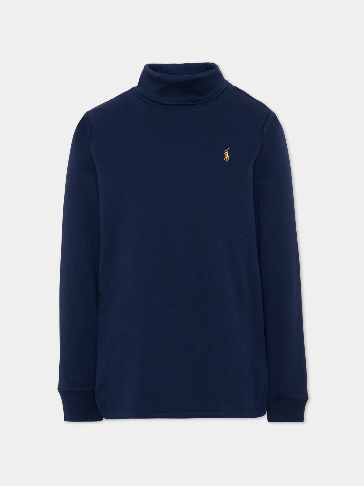 Dolcevita blu per bambino con logo,Ralph Lauren Kids,952435002