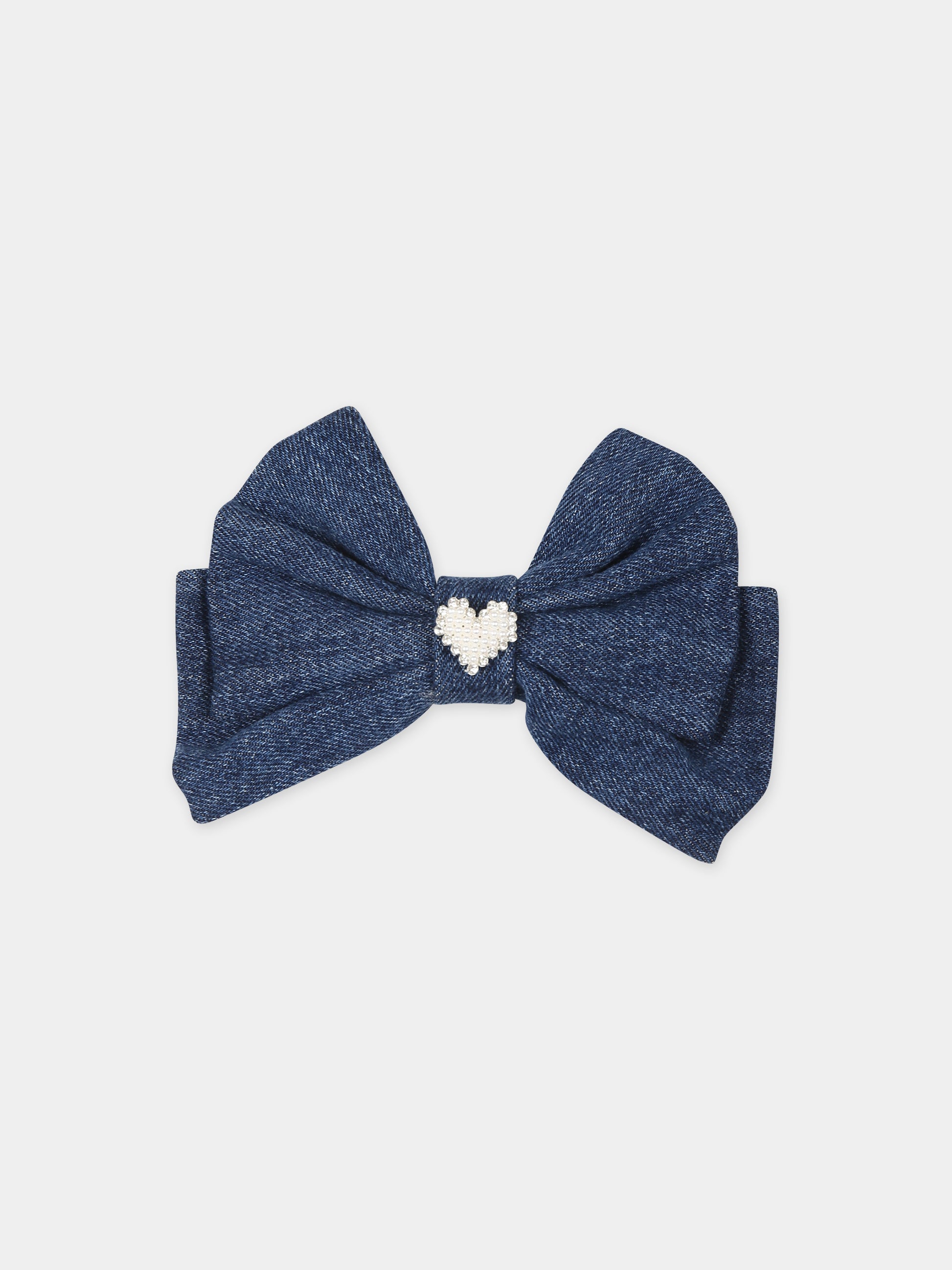 Fermaglio blu per bambina con cuore,Self-portrait,PF24 744 BL