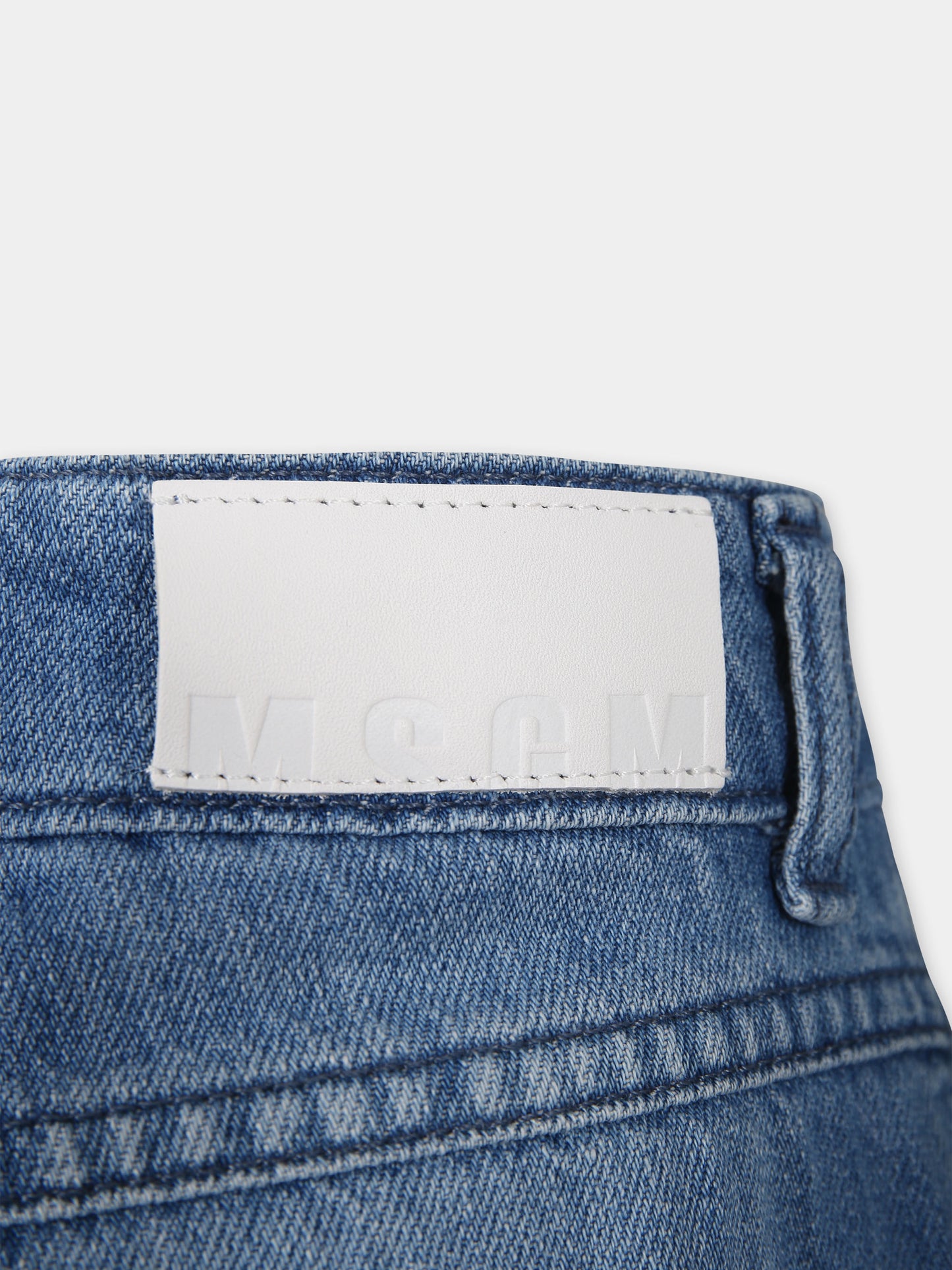 Jeans blu per bambino con logo,Msgm Kids,F4MSJBDP091 126