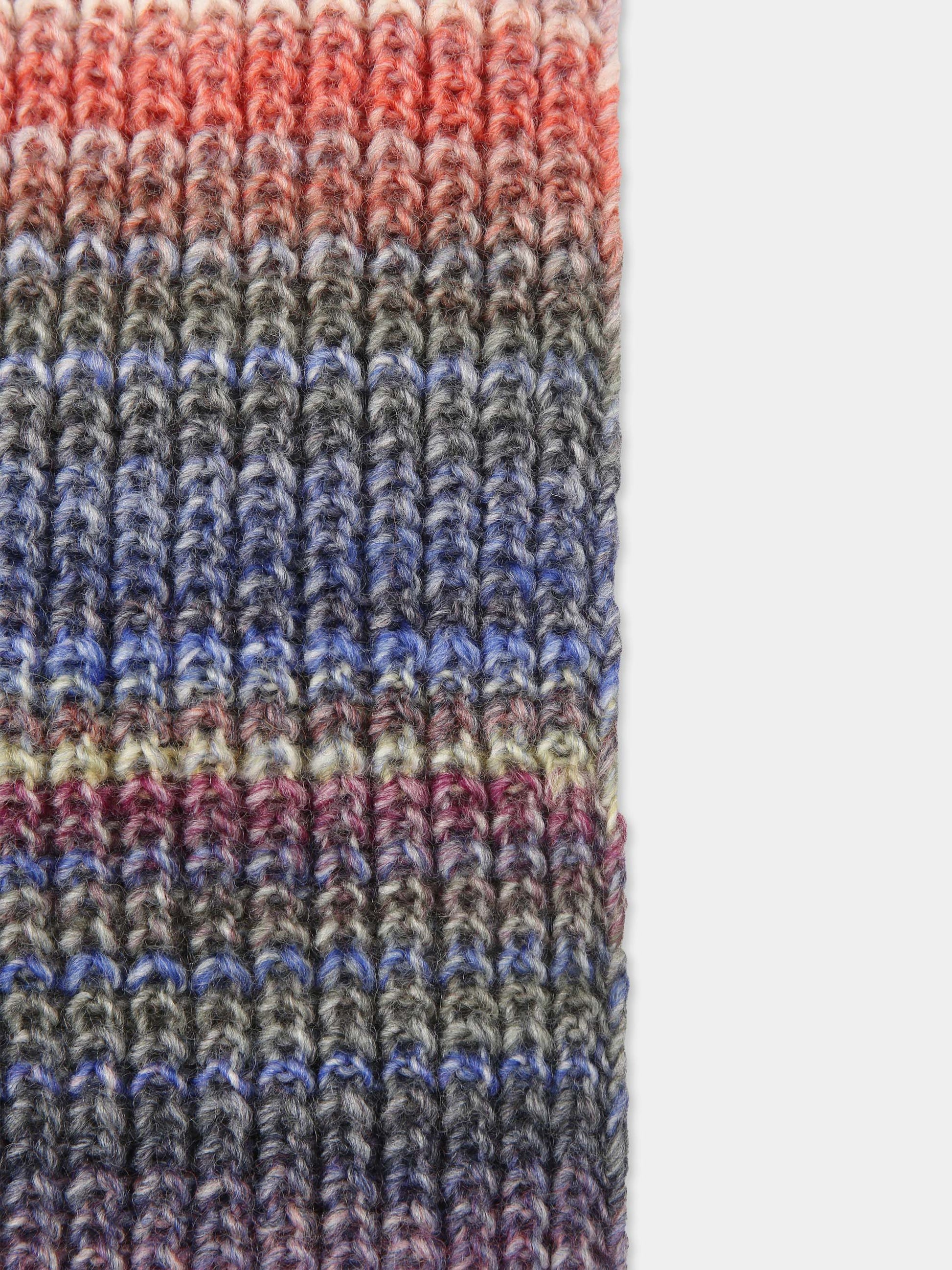 Sciarpa multicolor per bambino con logo,Msgm Kids,F4MSJBSC251 140