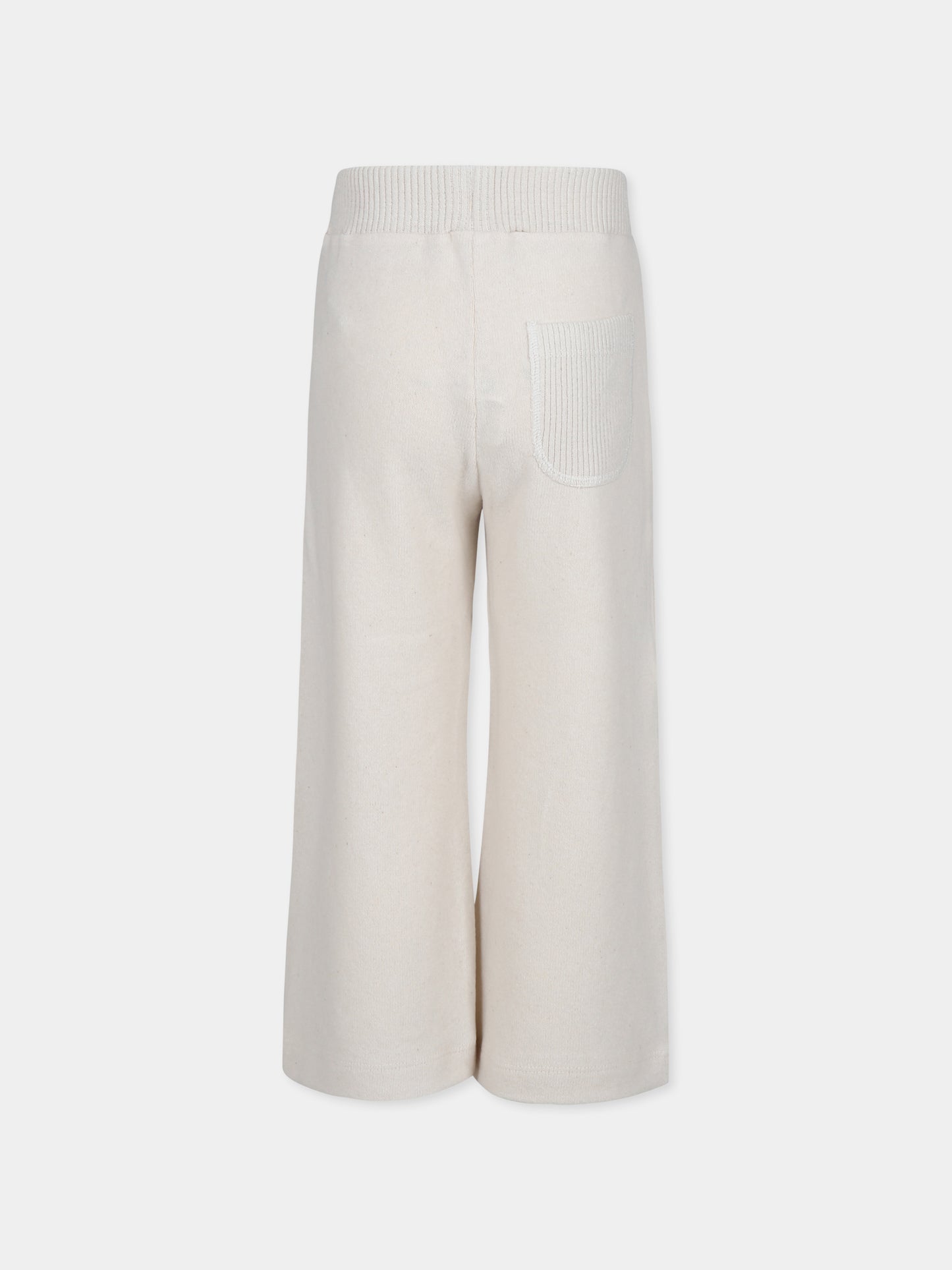 Pantaloni avorio Gaia per bambina,Caffe' D'orzo,ZV6A60 Q0063 870