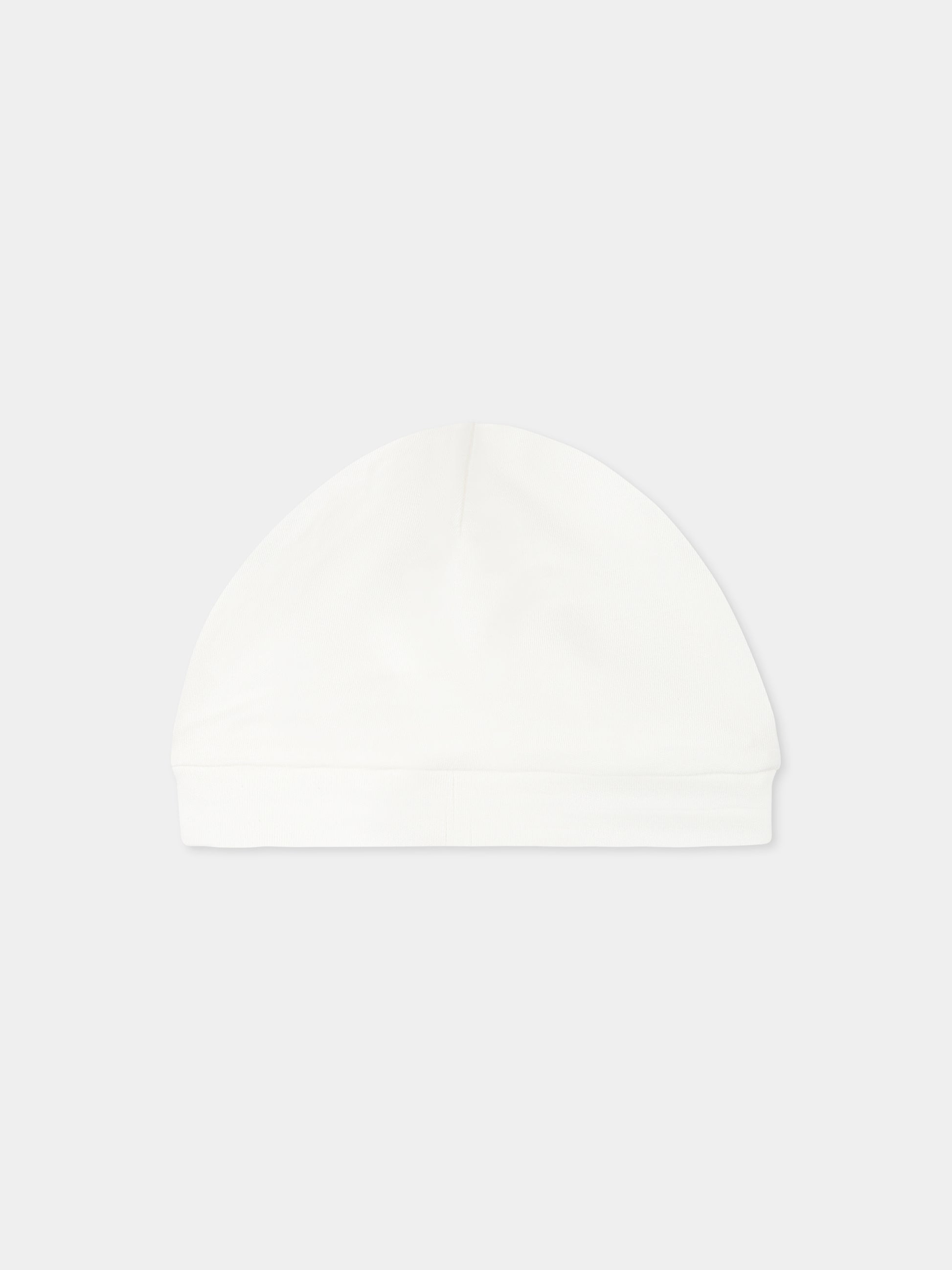 Cappello bianco per neonata con fiocco,Monnalisa,35D016 4004 0143