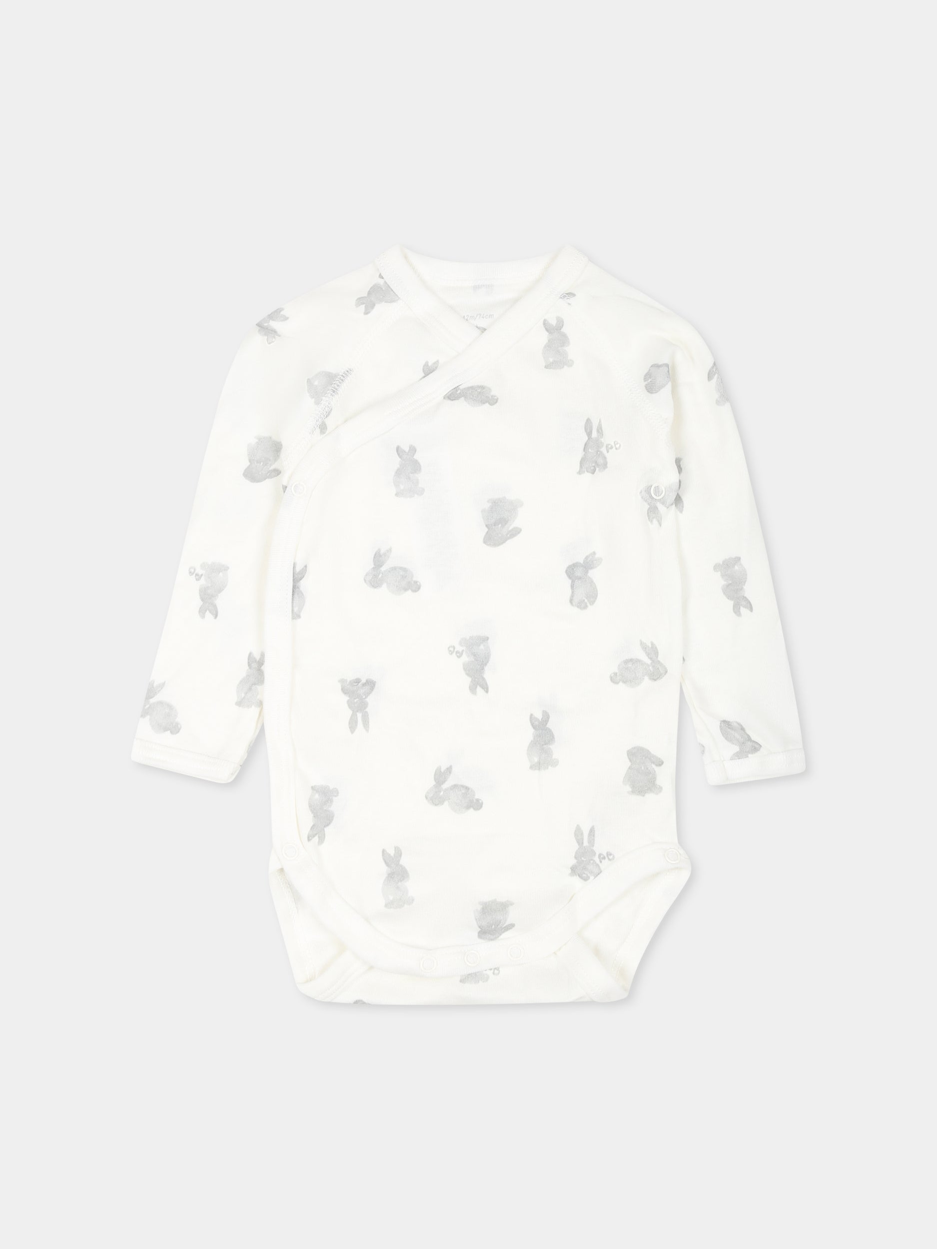 Set bianco per neonati con conigli e stelle,Petit Bateau,A0ASC VARIANTE 1 00