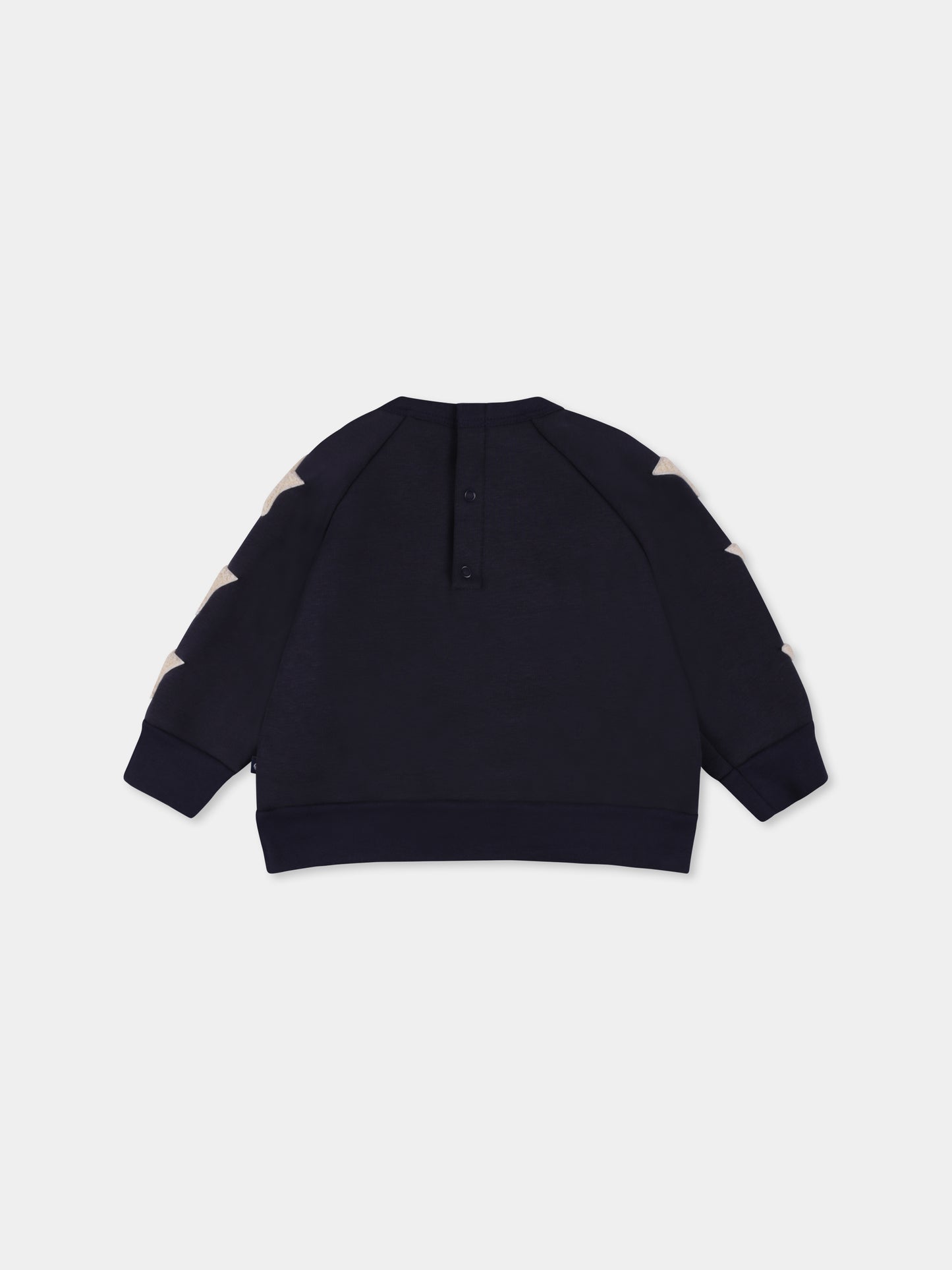 Felpa blu per neonati con stelle,Petit Bateau,A0BE8 SMOKING 01