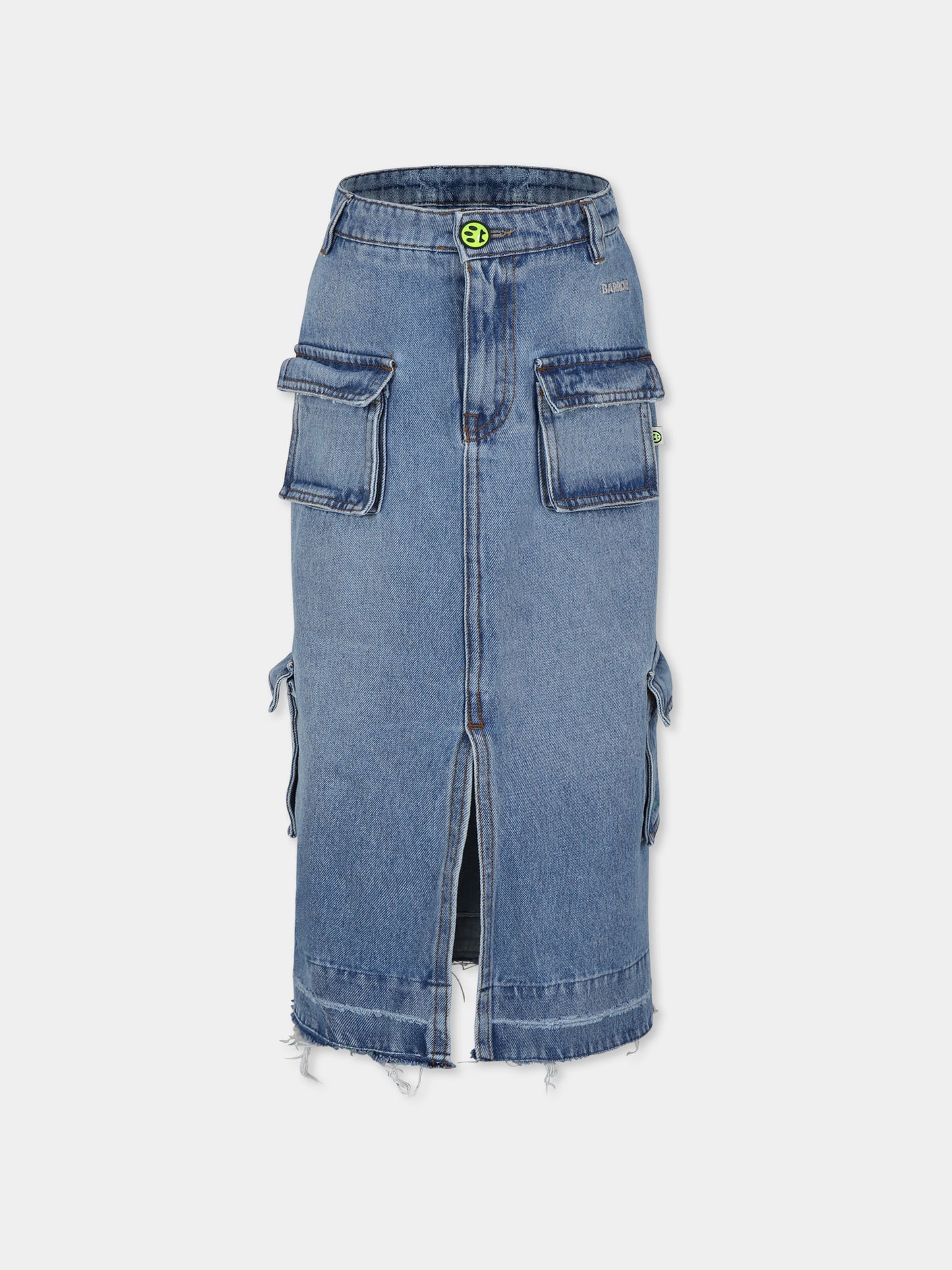 Gonna blu per bambina con logo,Barrow,F4BKJGSK097 126