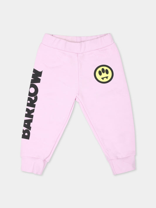 Pantaloni rosa per neonati con smile,Barrow,F4BKUNFP141 BW014